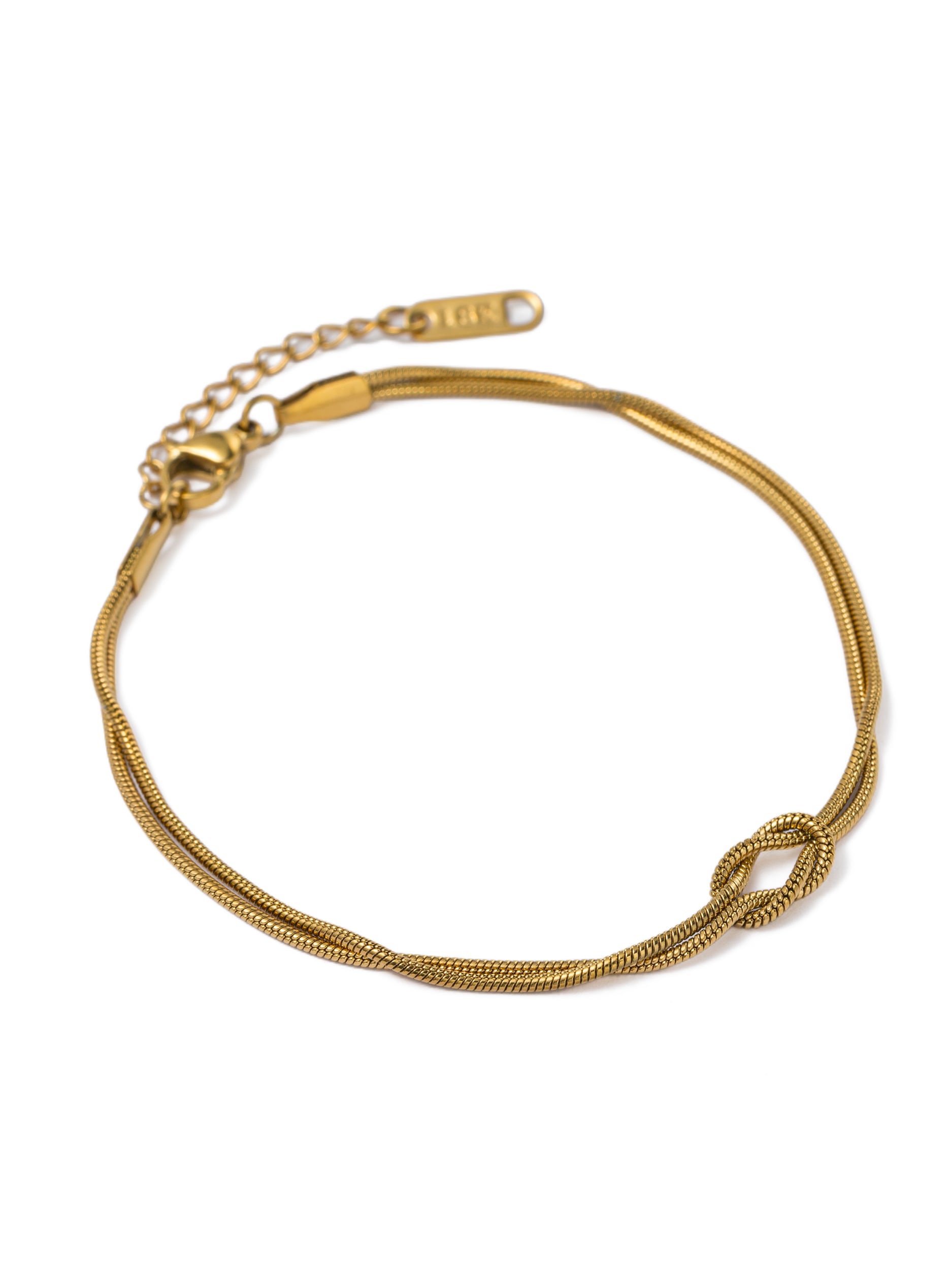 Aniston JEWELRY & WATCHES Armband »Schmuck Geschenk Edelstahl Armschmuck Armkette Knoten« Made in Germany