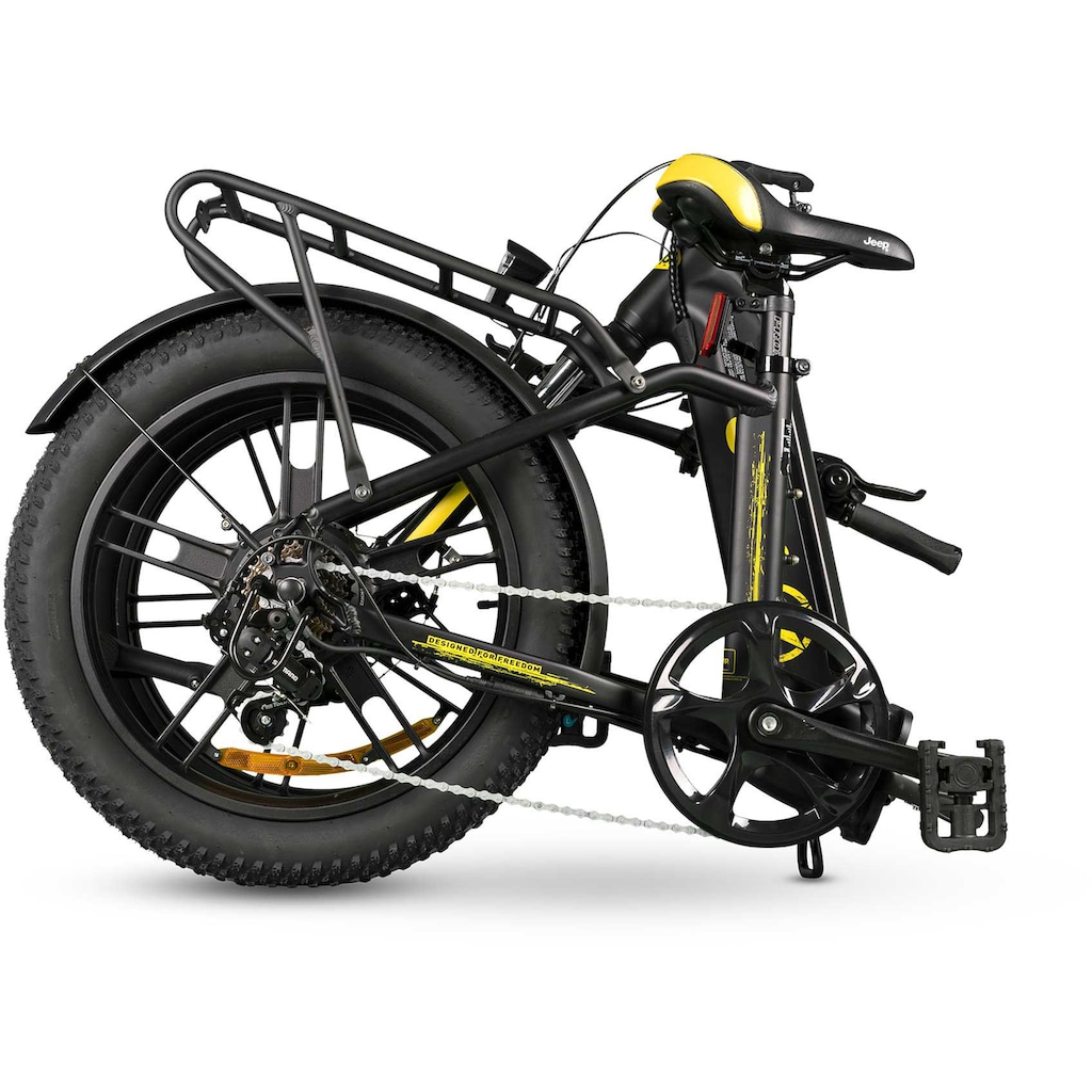 Jeep E-Bikes E-Bike »FR 7000«, 7 Gang, Heckmotor 250 W, (mit Akku-Ladegerät)