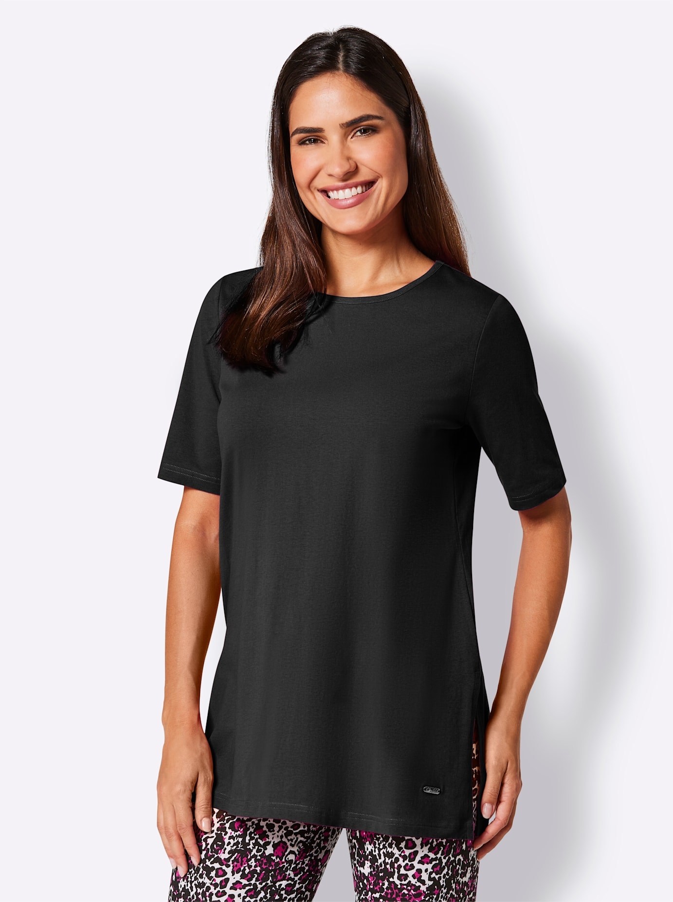 feel good Rundhalsshirt »Longshirt«, (1 tlg.)