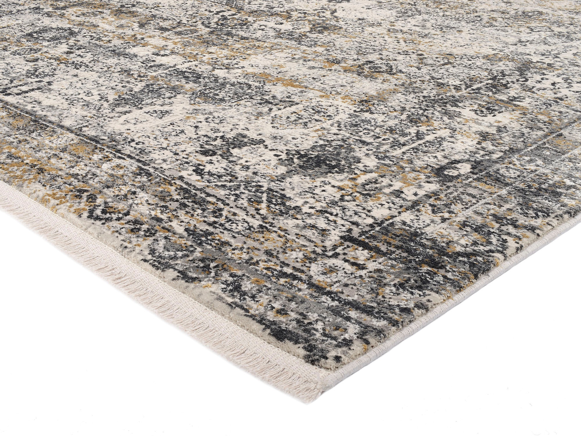 OCI Die Teppichmarke Tadi Läufer Grau/Gold 80x300cm 3