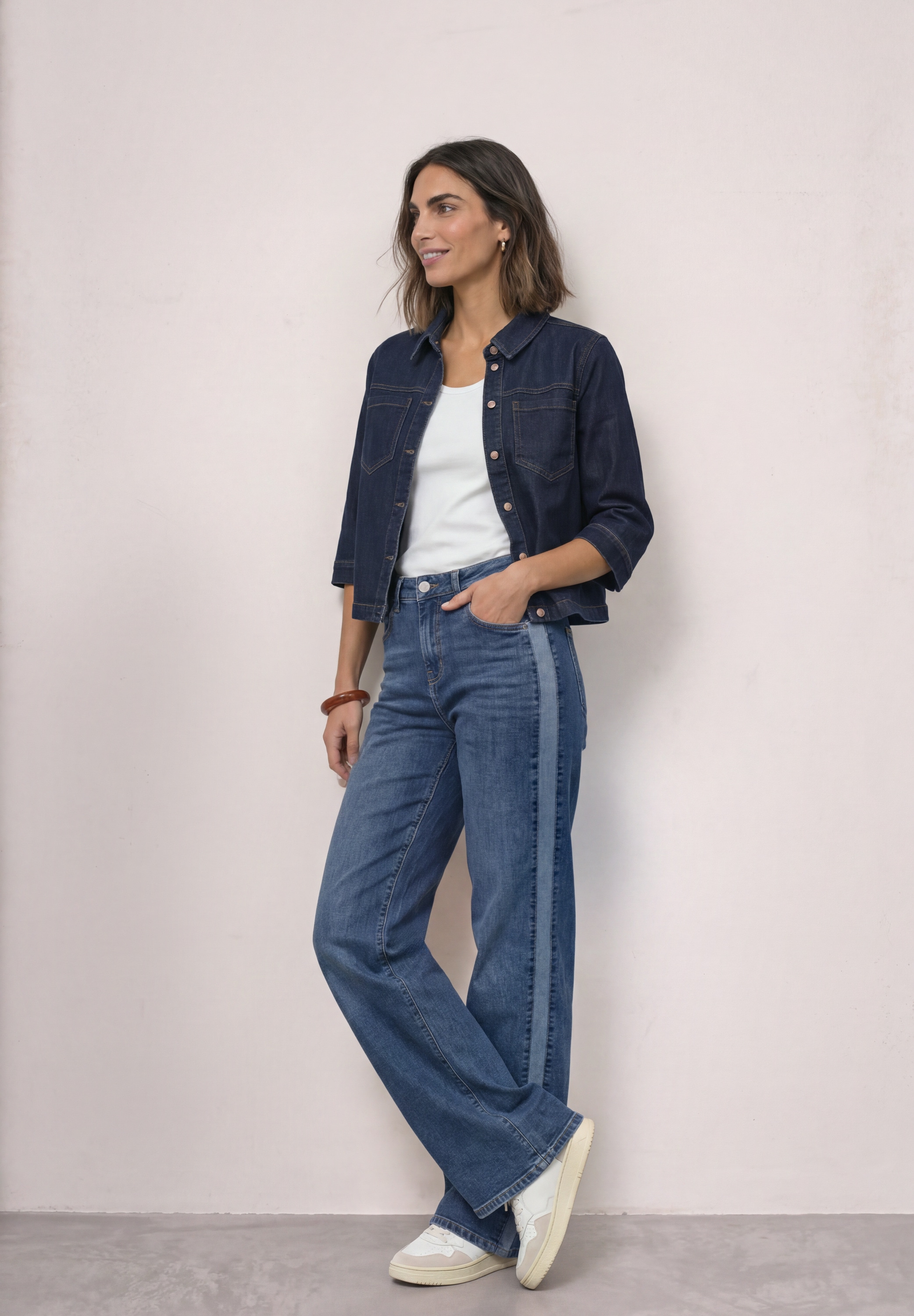 STREET ONE Jeansbluse im Denim-Style