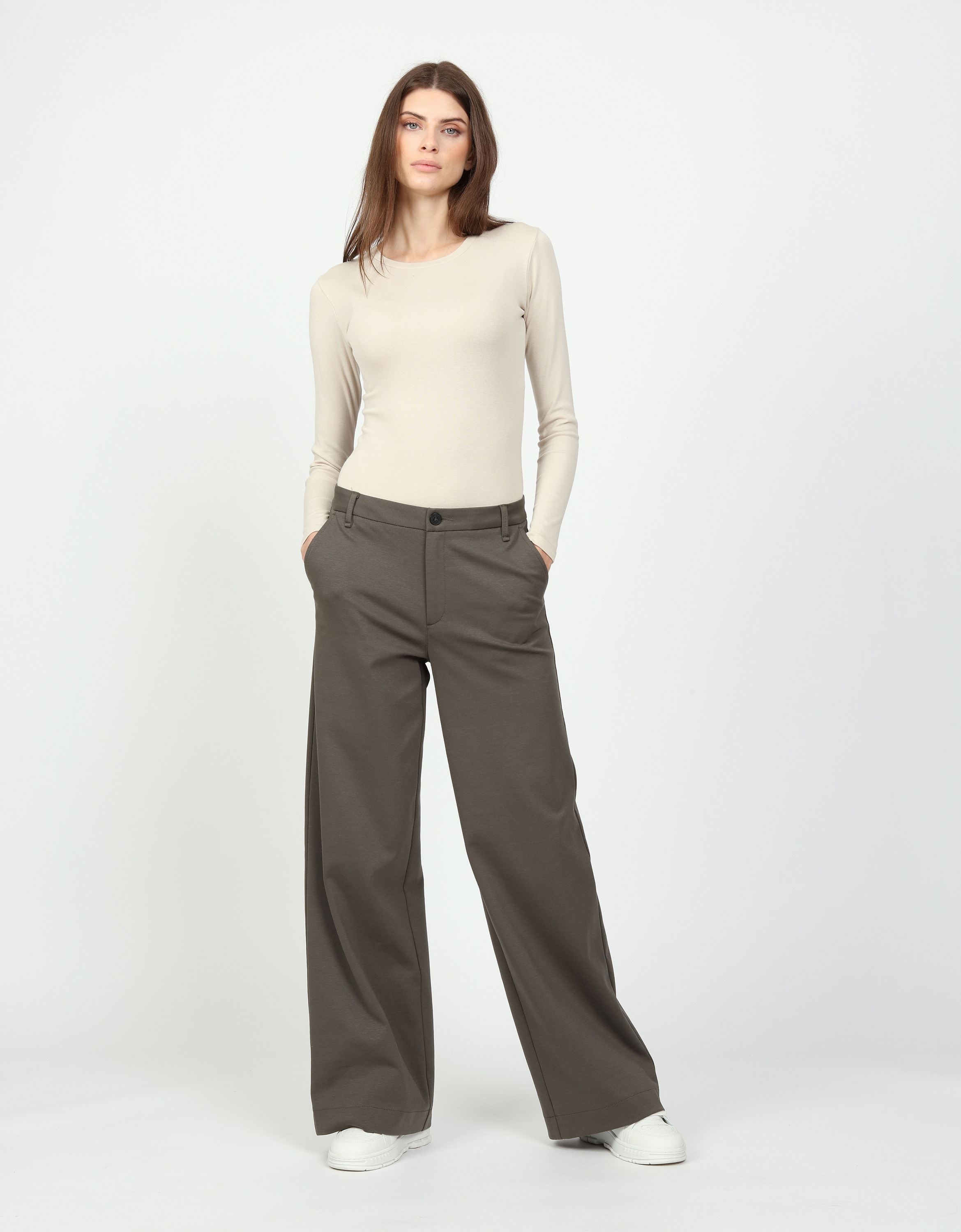 GANG Stoffhose "GANG Hosen Wide Fit 94CINZIA PALAZZO" günstig online kaufen