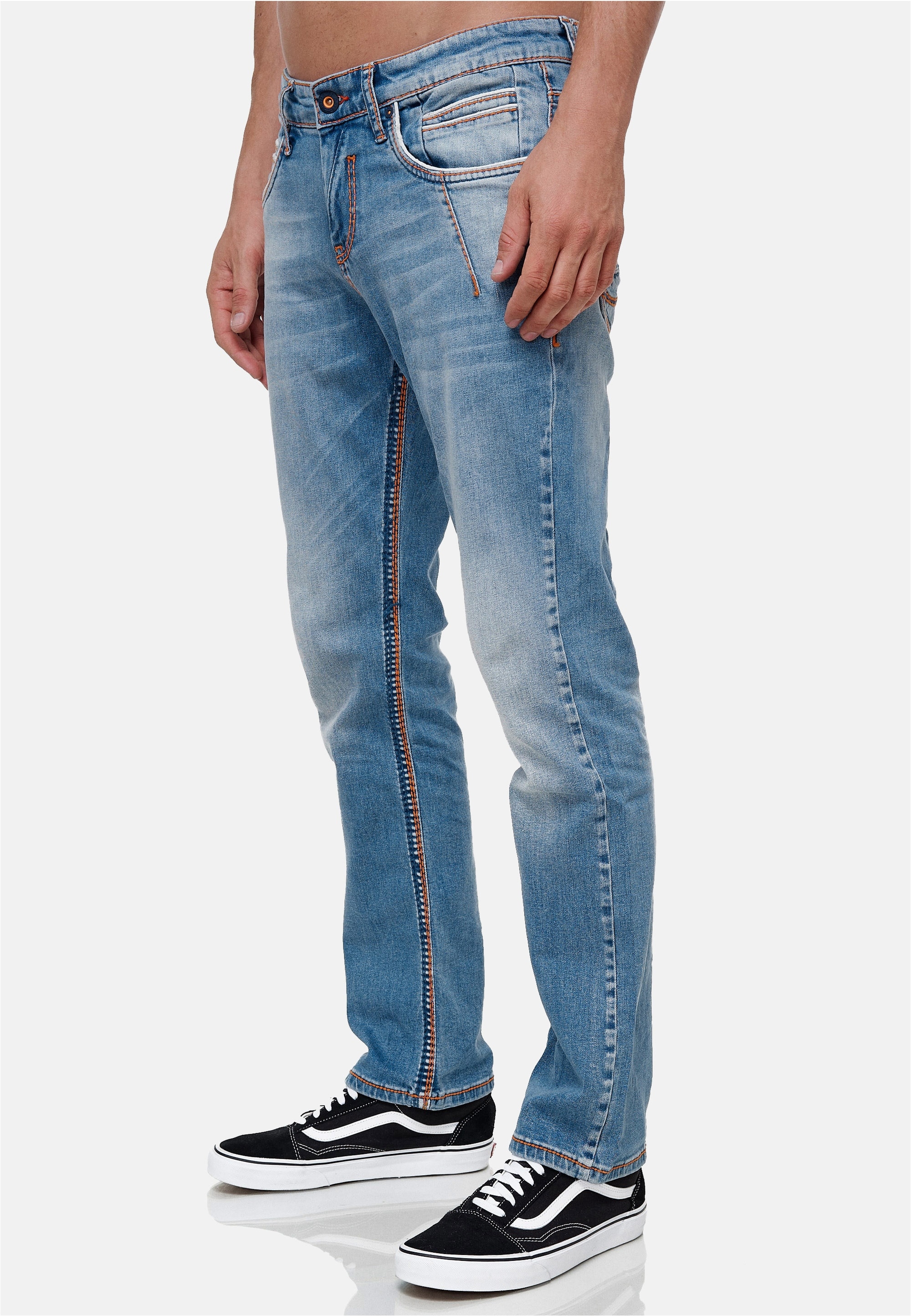 Rusty Neal Straight-Jeans in modischer Used-Optik