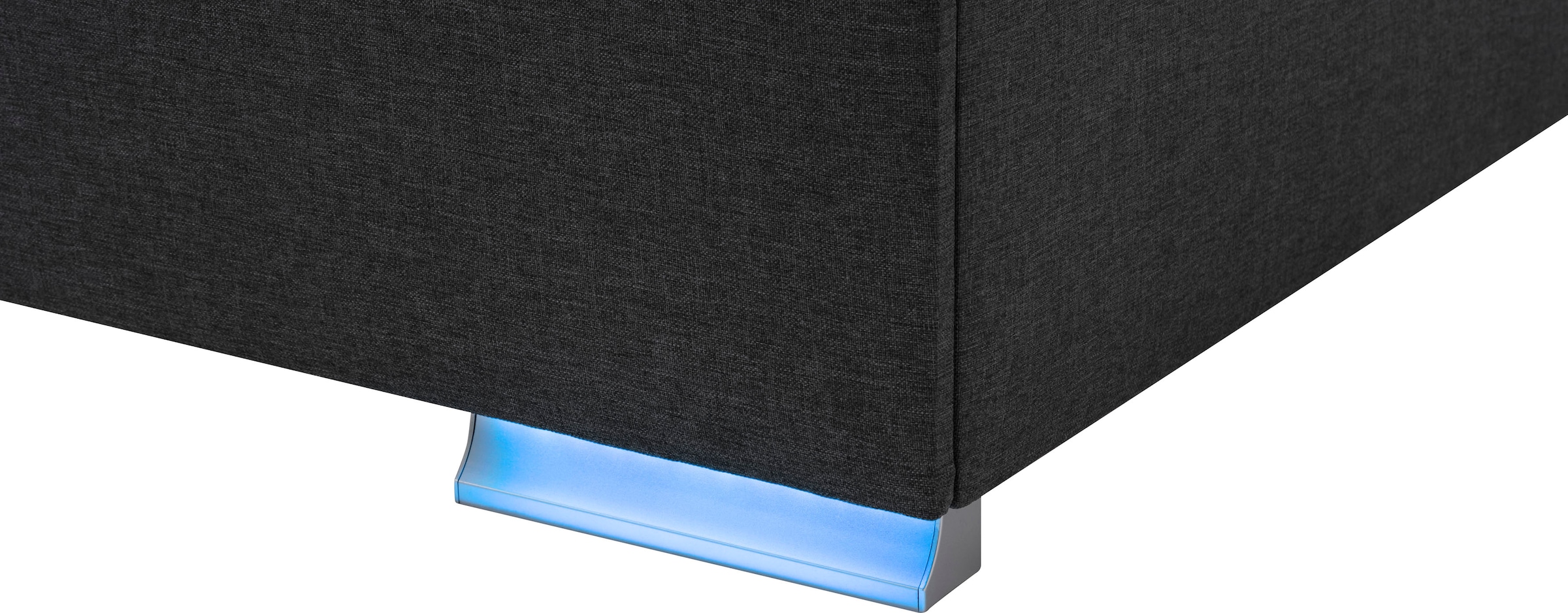 meise.möbel Boxspringbett »Las Vegas«, Füße und Kopfteil mit LED-Beleuchtung, mit Bettkasten und Topper