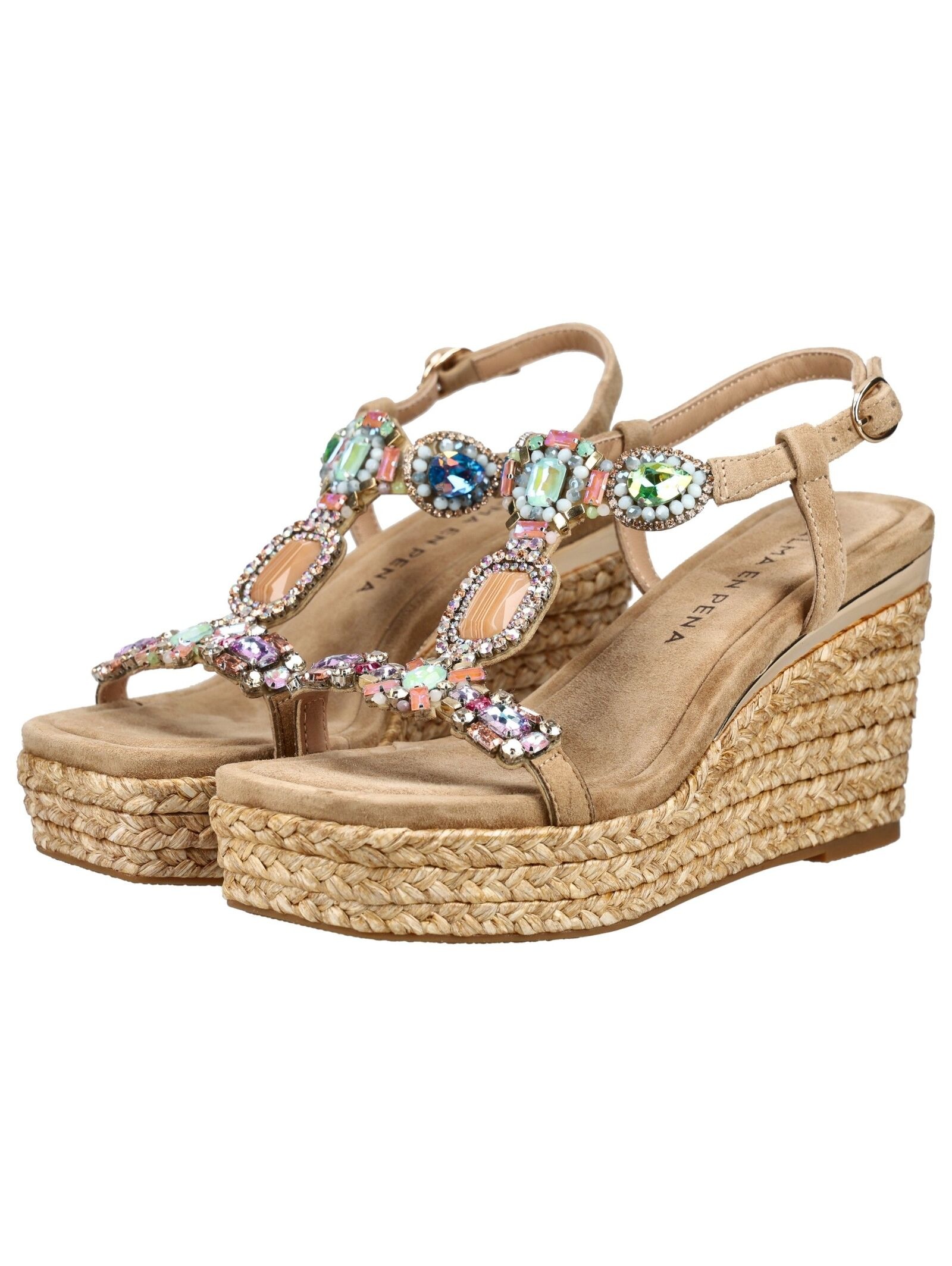 Alma en Pena Keilsandalette »ALMA EN PENA Sandalen Veloursleder/Textil«