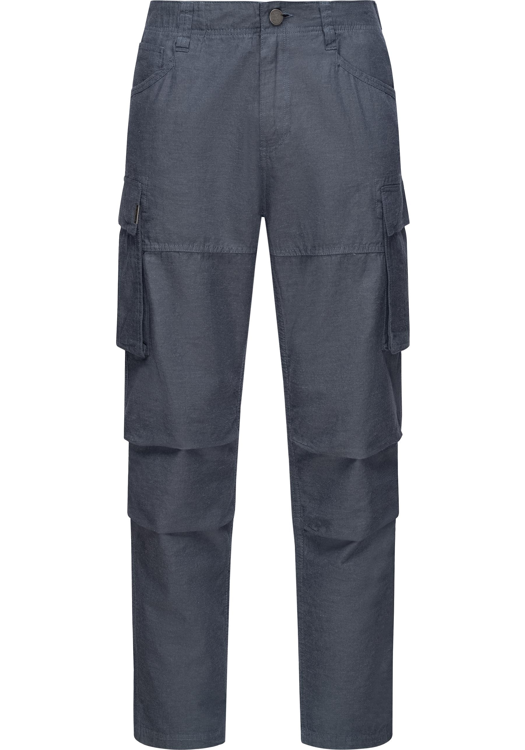 Ragwear Leinenhose »Merly Long Linen«, (1 tlg.), Modische lange Cargo-Hose