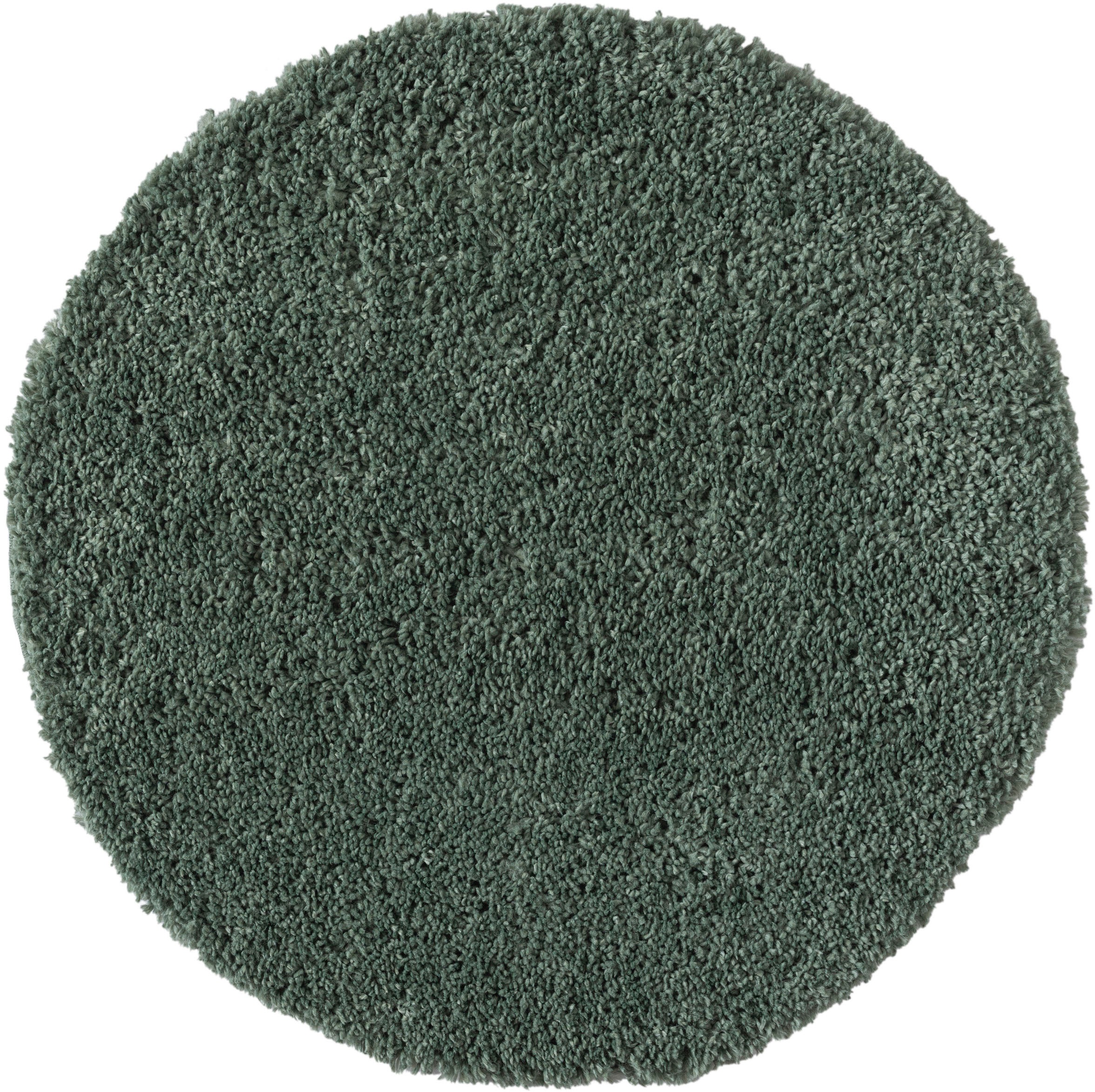 OTTO home Hochflor-Teppich "Banji" rund 37 mm Höhe Uni Farben, weich und fl günstig online kaufen