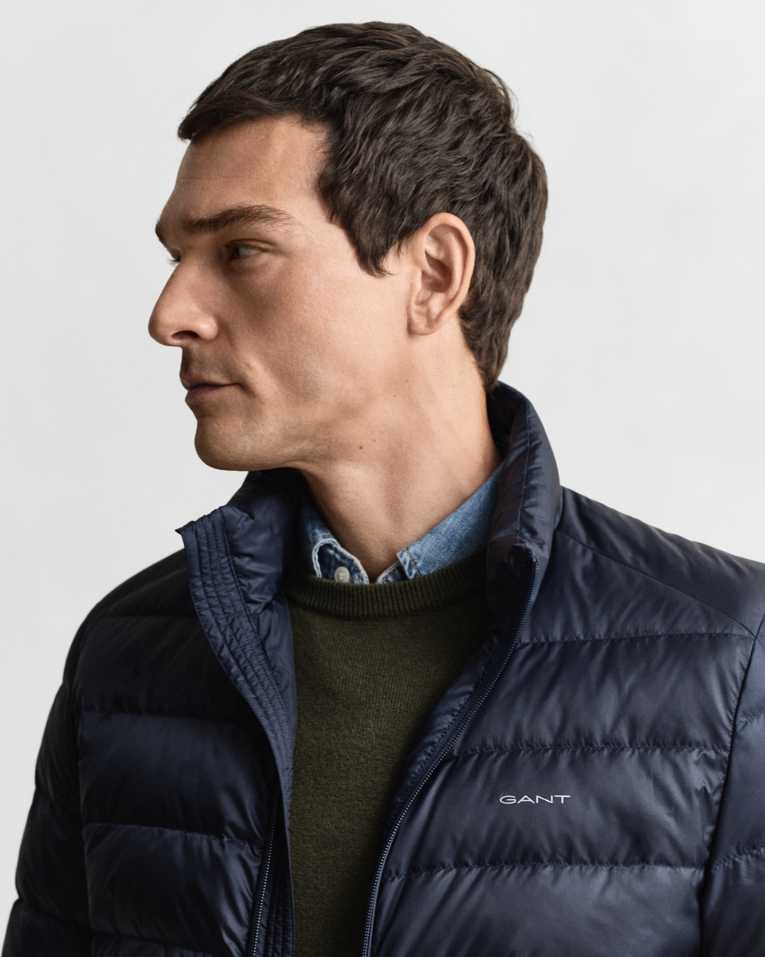 Gant Steppjacke »LIGHT DOWN JACKET« 2-Wege-Reißverschluss, Übergangsjacke, regular fit