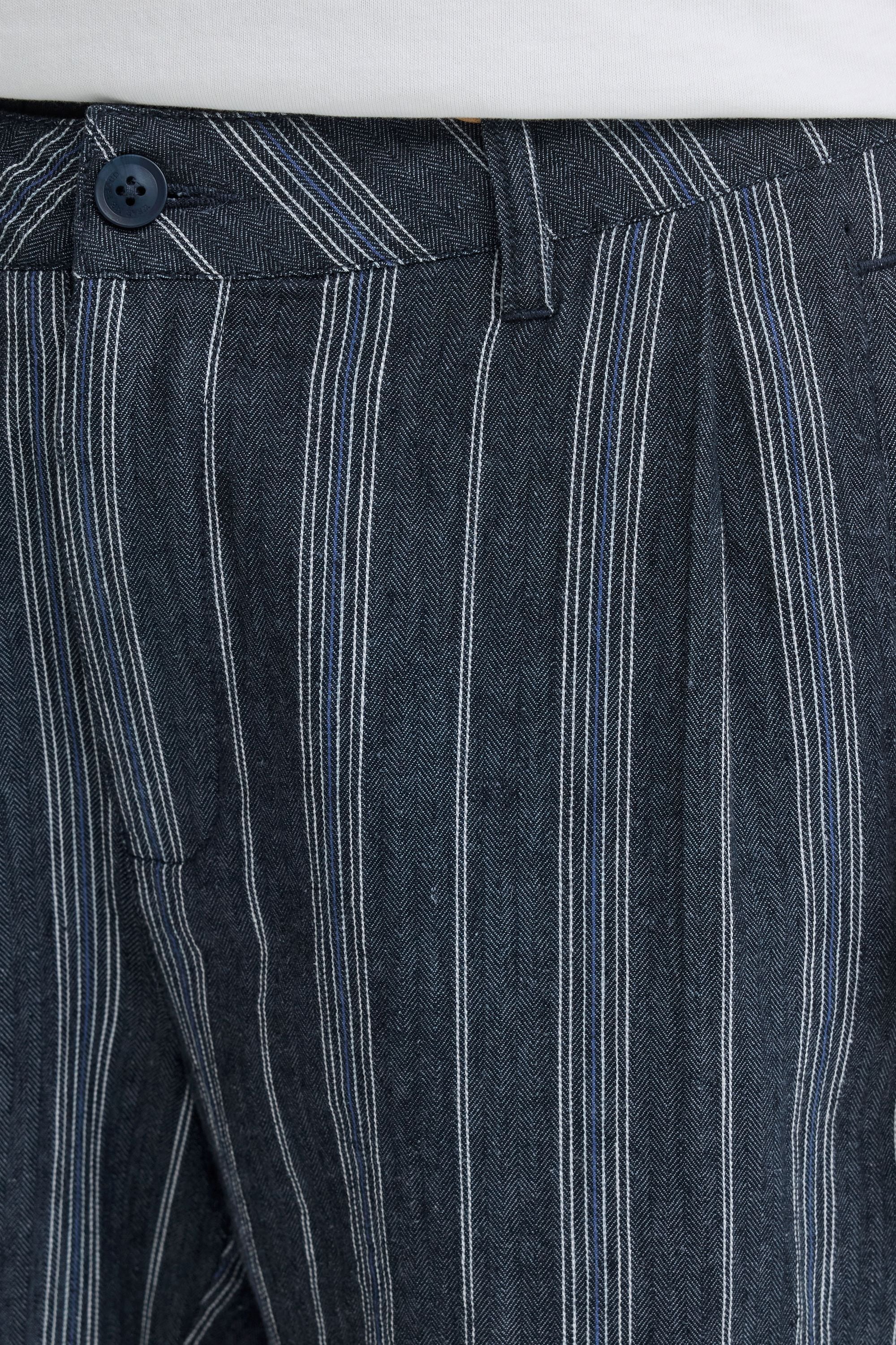 Blend Leinenhose »BHMaddox Linen Mix Striped«  Sommerliche Shorts aus Baumwoll-Leinen-Mix