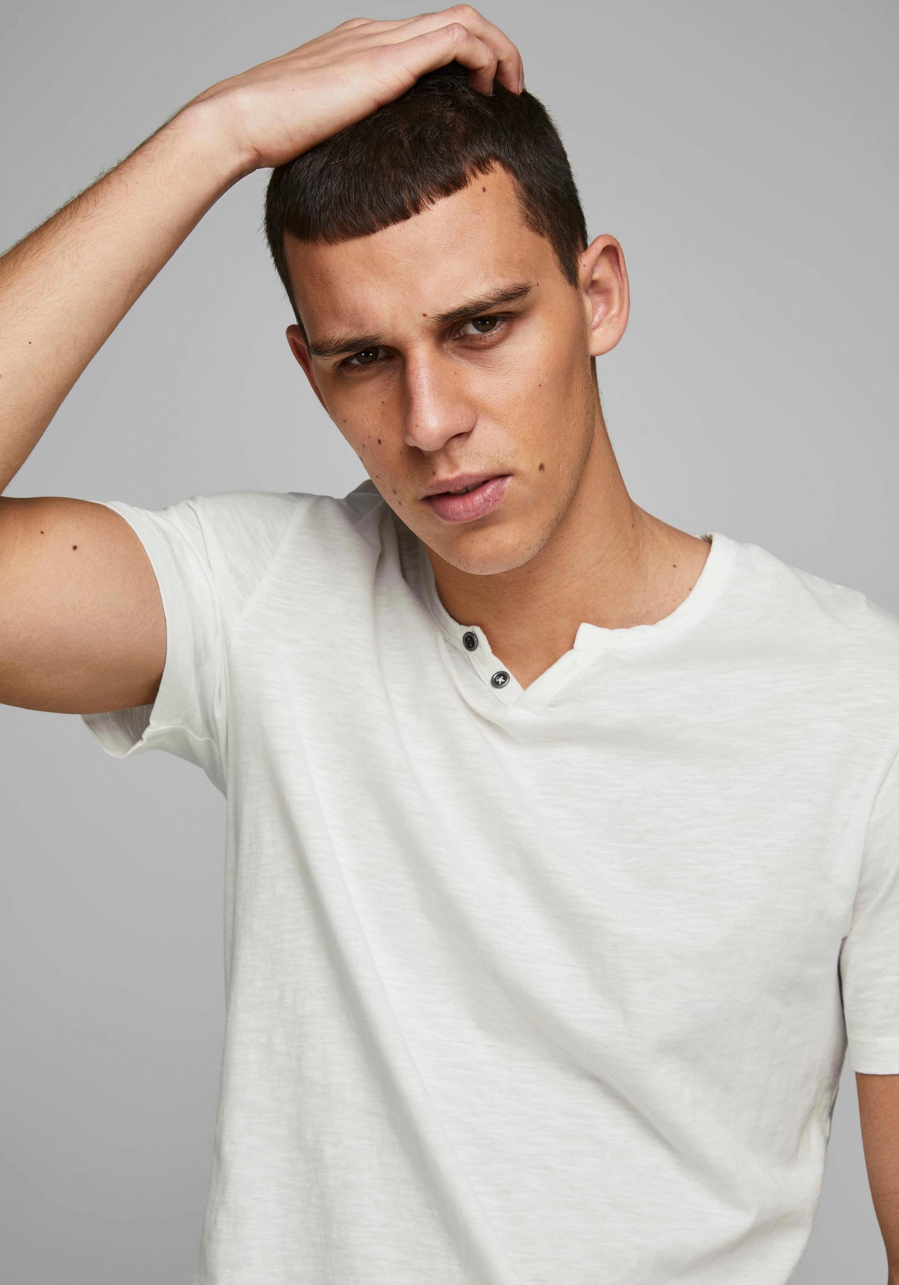 Jack & Jones T-Shirt »SPLIT NECK TEE«