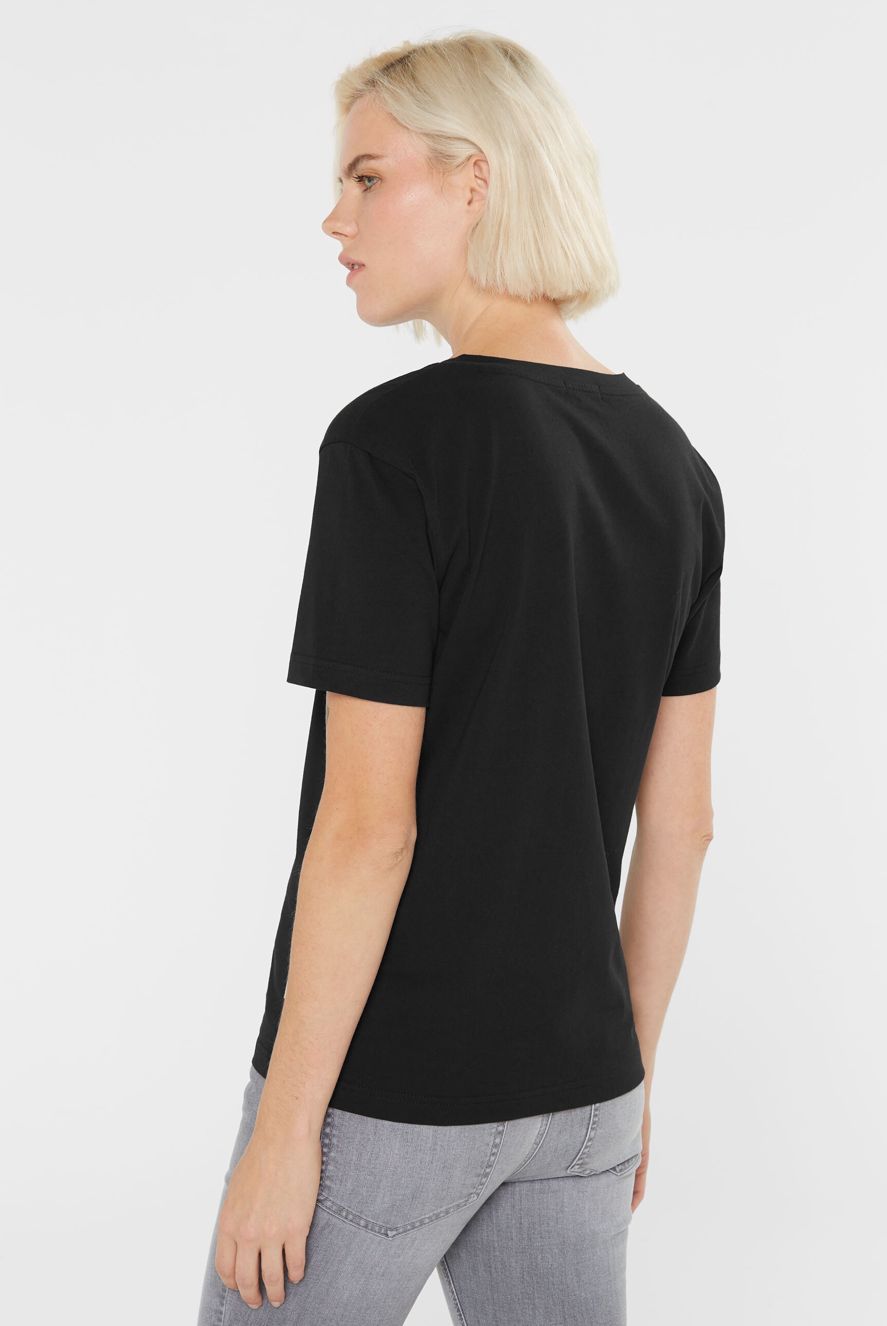 SENSES.THE LABEL V-Shirt, aus Baumwolle