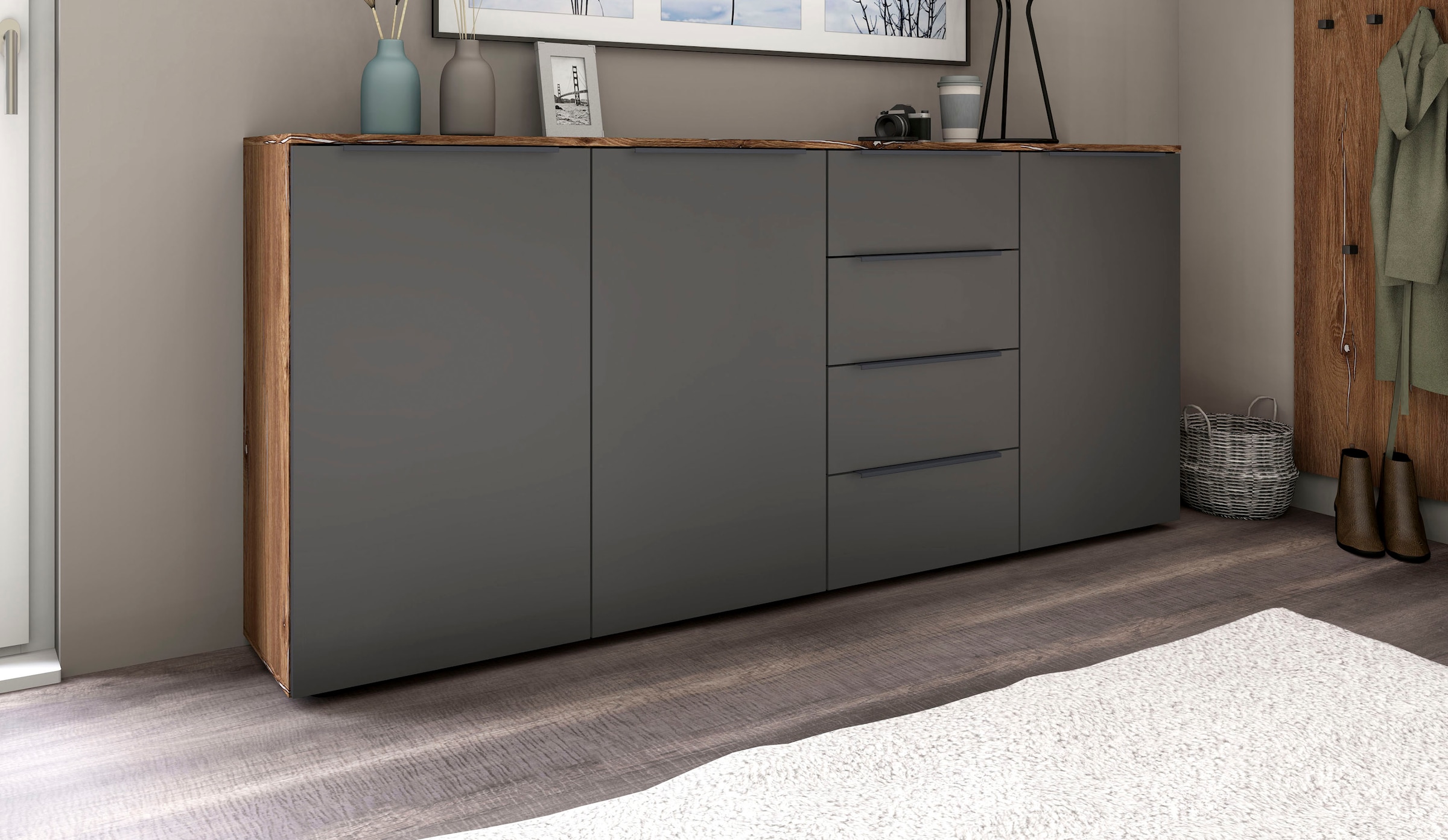 borchardt Möbel Highboard "Tom", Breite 200 cm