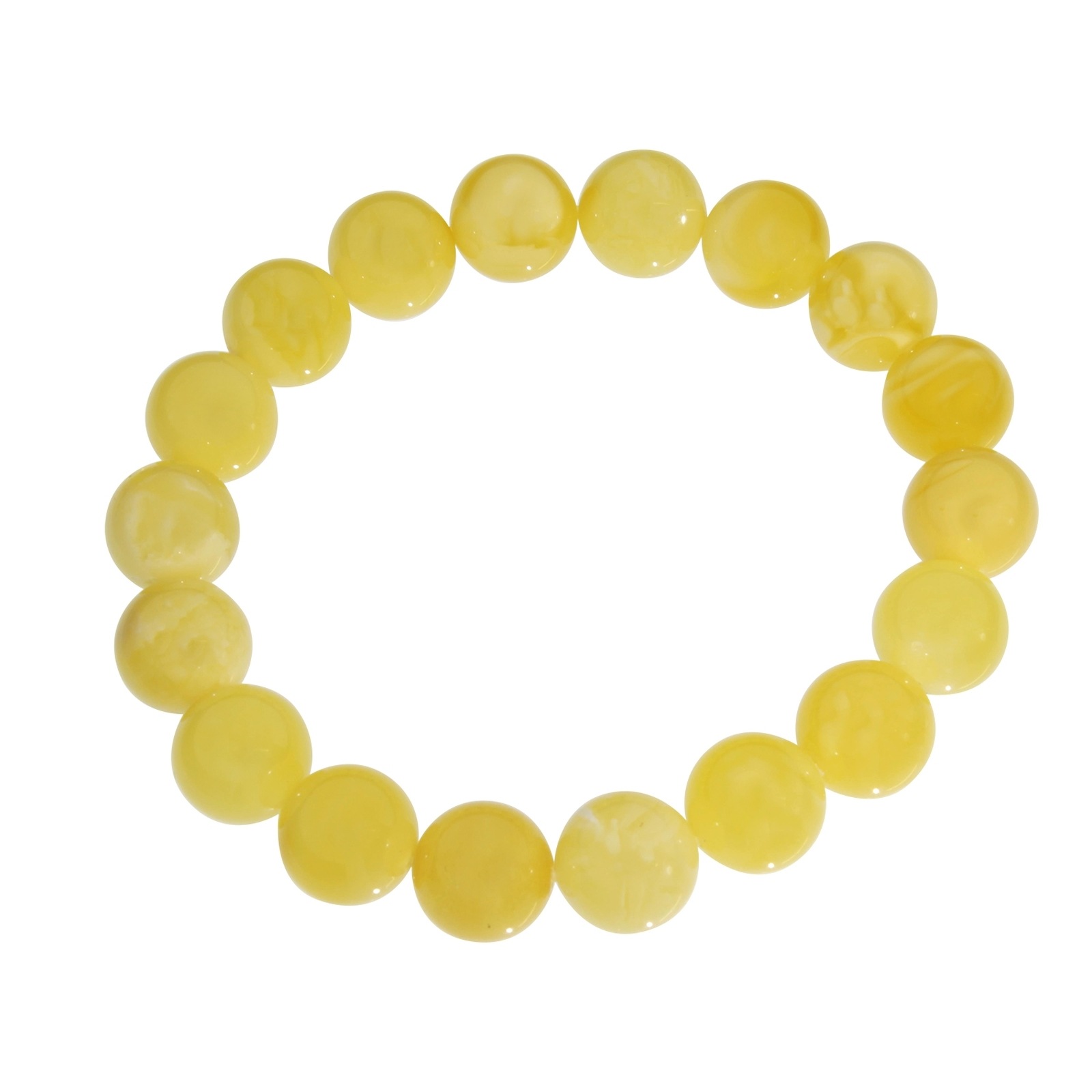 OSTSEE-SCHMUCK Armband - Kugel 11 mm - Bernstein -,