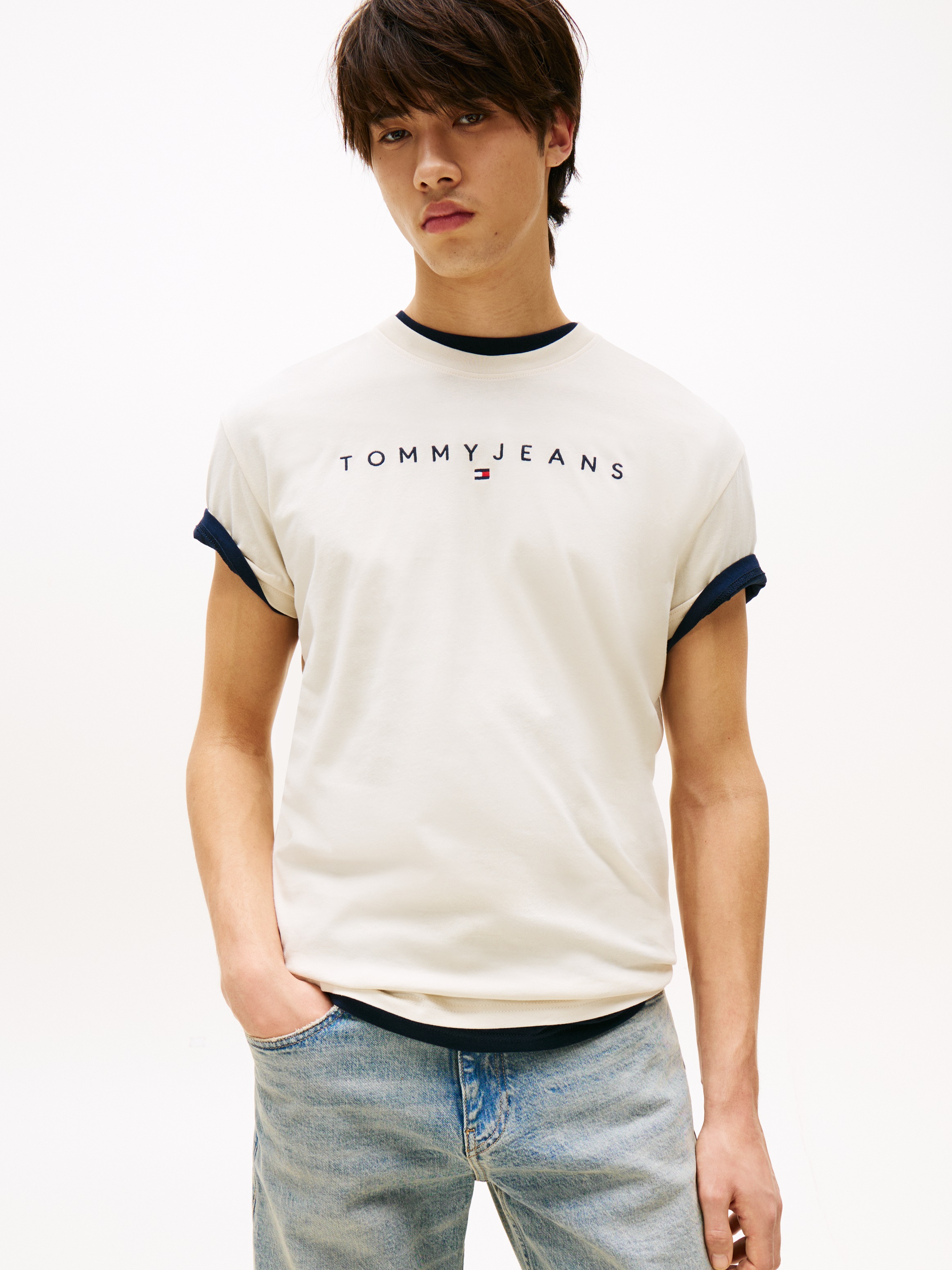 Tommy Jeans "TJM REG LINEAR LOGO TEE EXT" günstig online kaufen