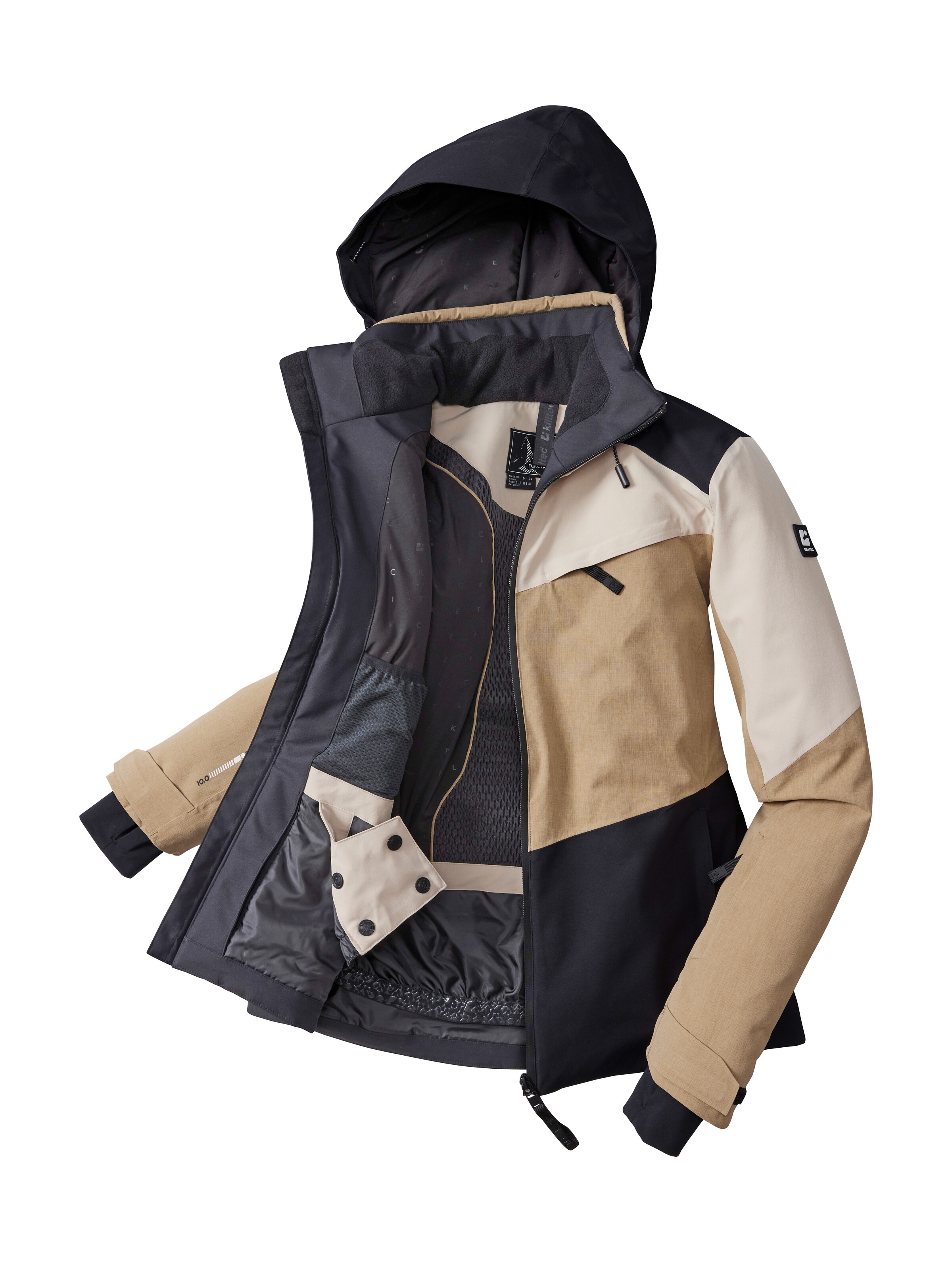 Killtec Skijacke »KSW 39 WMN SKI JCKT«, Wasserdichte Damen Skijacke mit Atmungsaktivität und cleveren Features