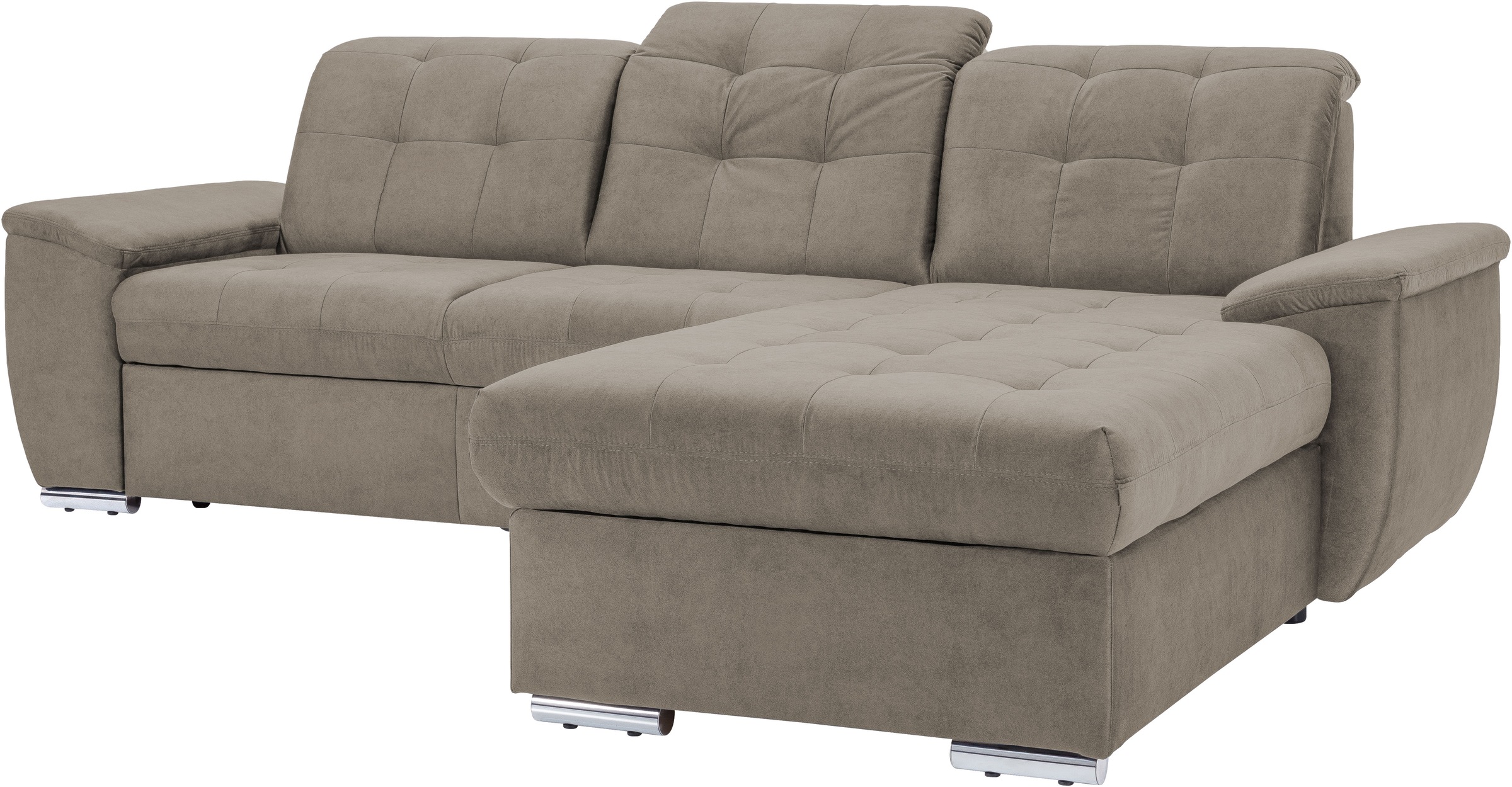 exxpo - sofa fashion Ecksofa "Derby Inkl. Kopfteilverstellung, wahlw. Bett günstig online kaufen