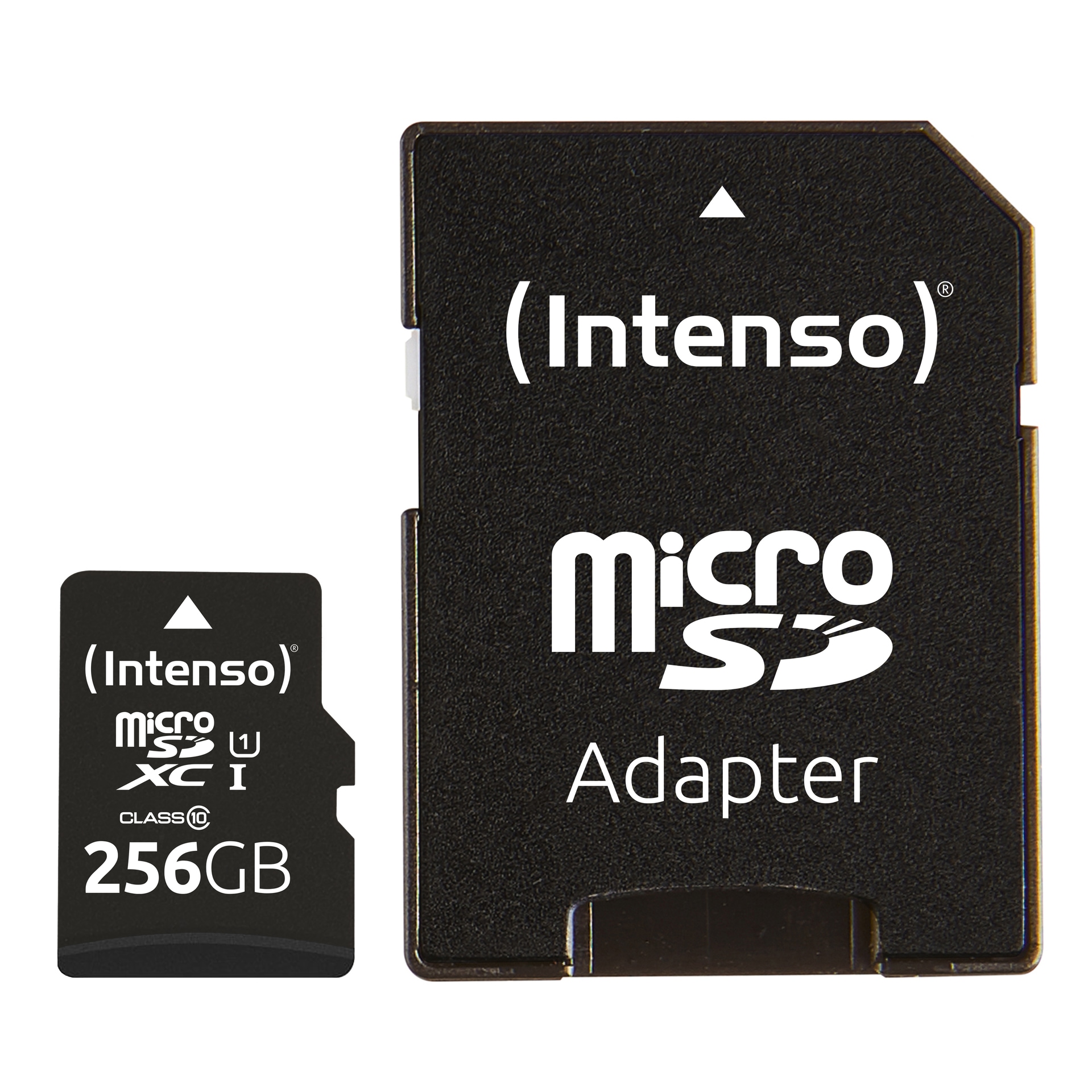 INTENSO Speicherkarte "256 GB microSDXC UHS-I Performance", 256 GB, schwarz, Speicherkarten, inklusive SD-Adapter
