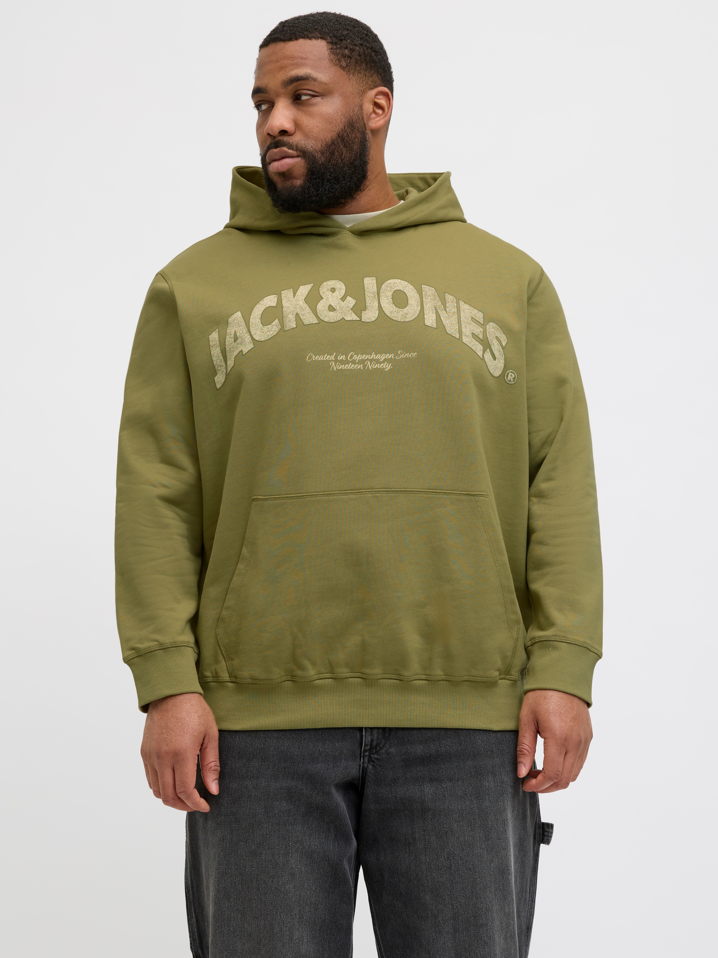 Jack & Jones PlusSize Kapuzensweatshirt "JORALMERIA SWEAT HOOD PLS", mit Lo günstig online kaufen