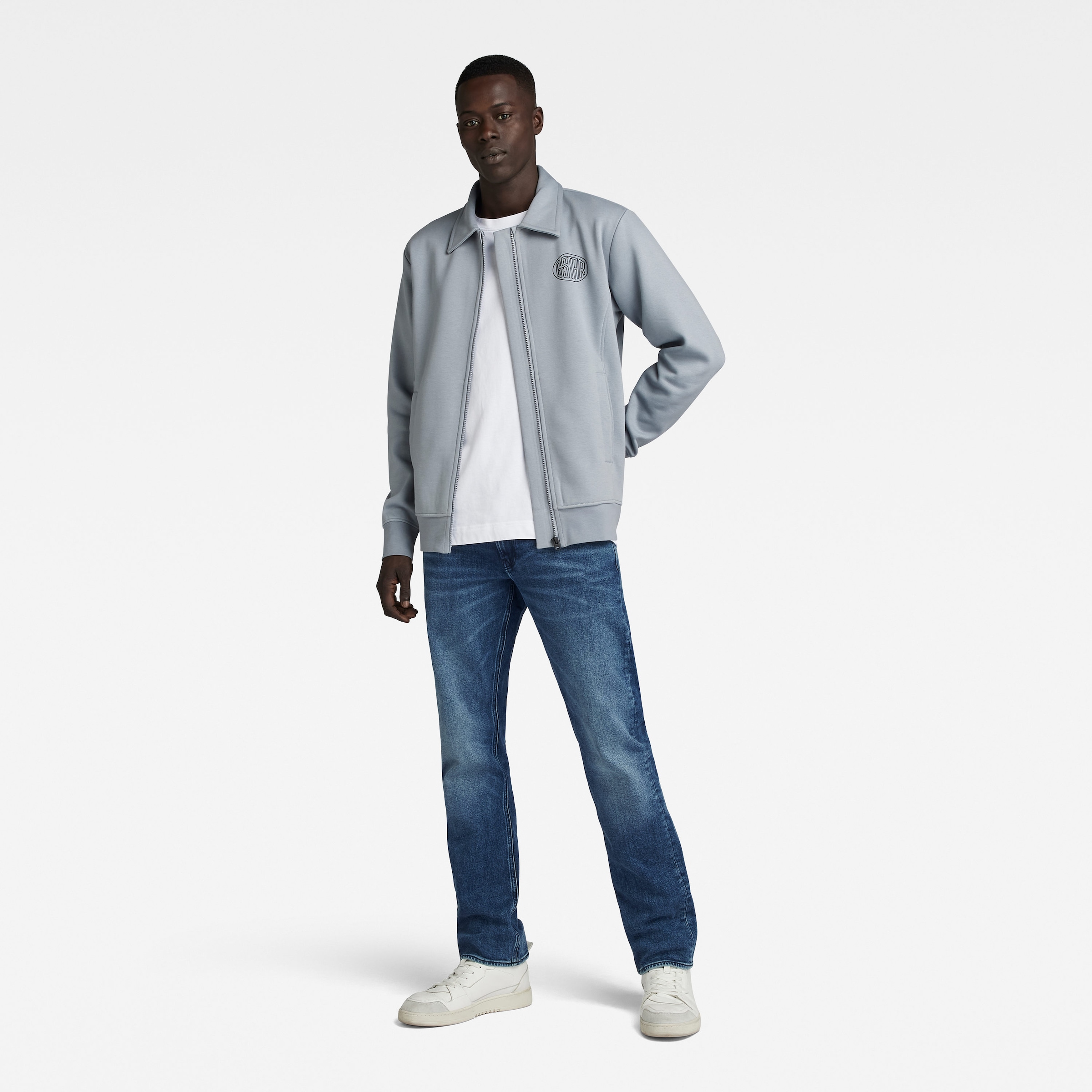 G-STAR Straight-Jeans "Mosa Straight", mit hellen Nähten