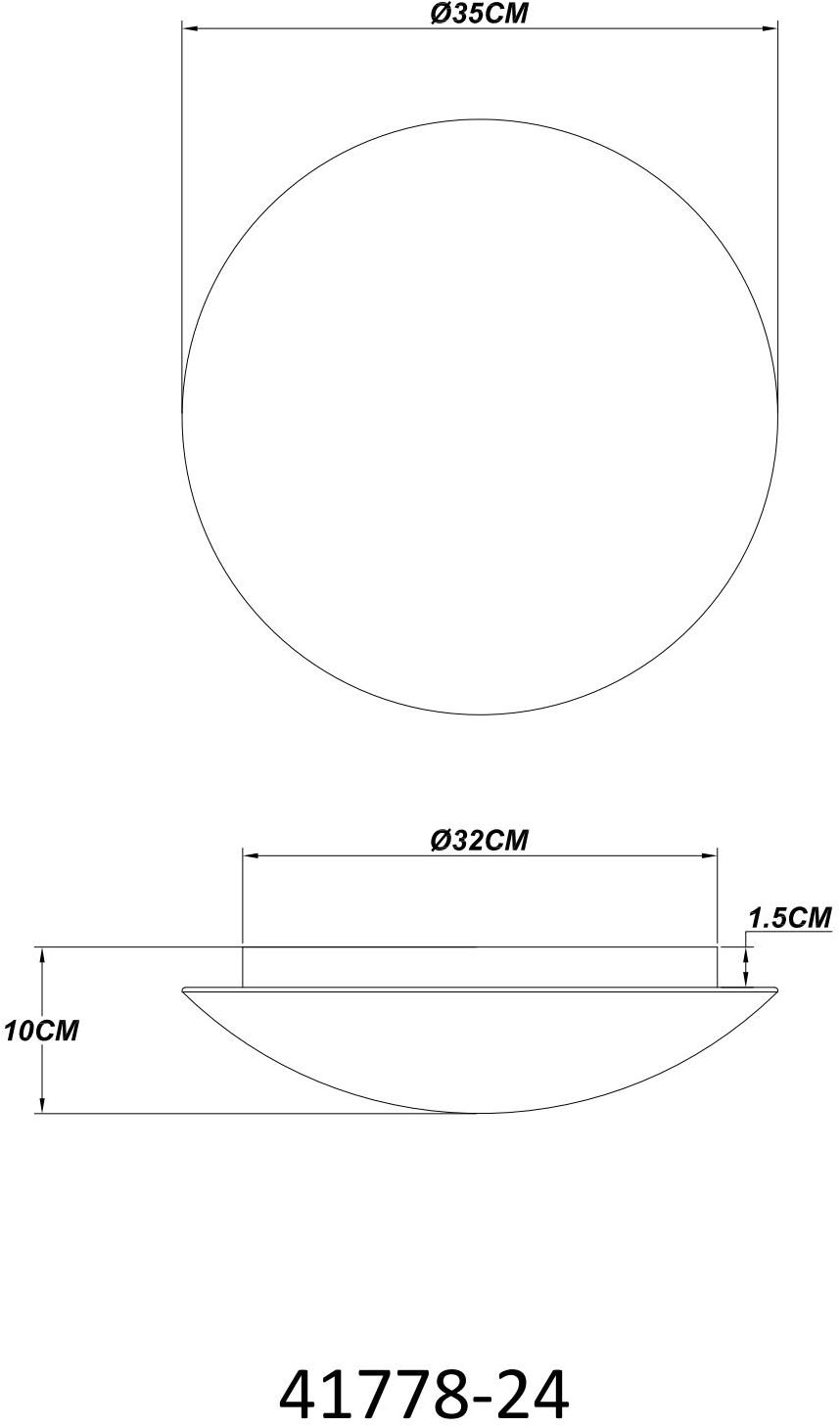 GLOBO LIGHTING Deckenleuchte »GAIA« LED-Modul 1 Stk. Warmweiß Deckenlampe Wohnzimmer-Leuchte Schlafzimmer-Leuchte Flur Küche