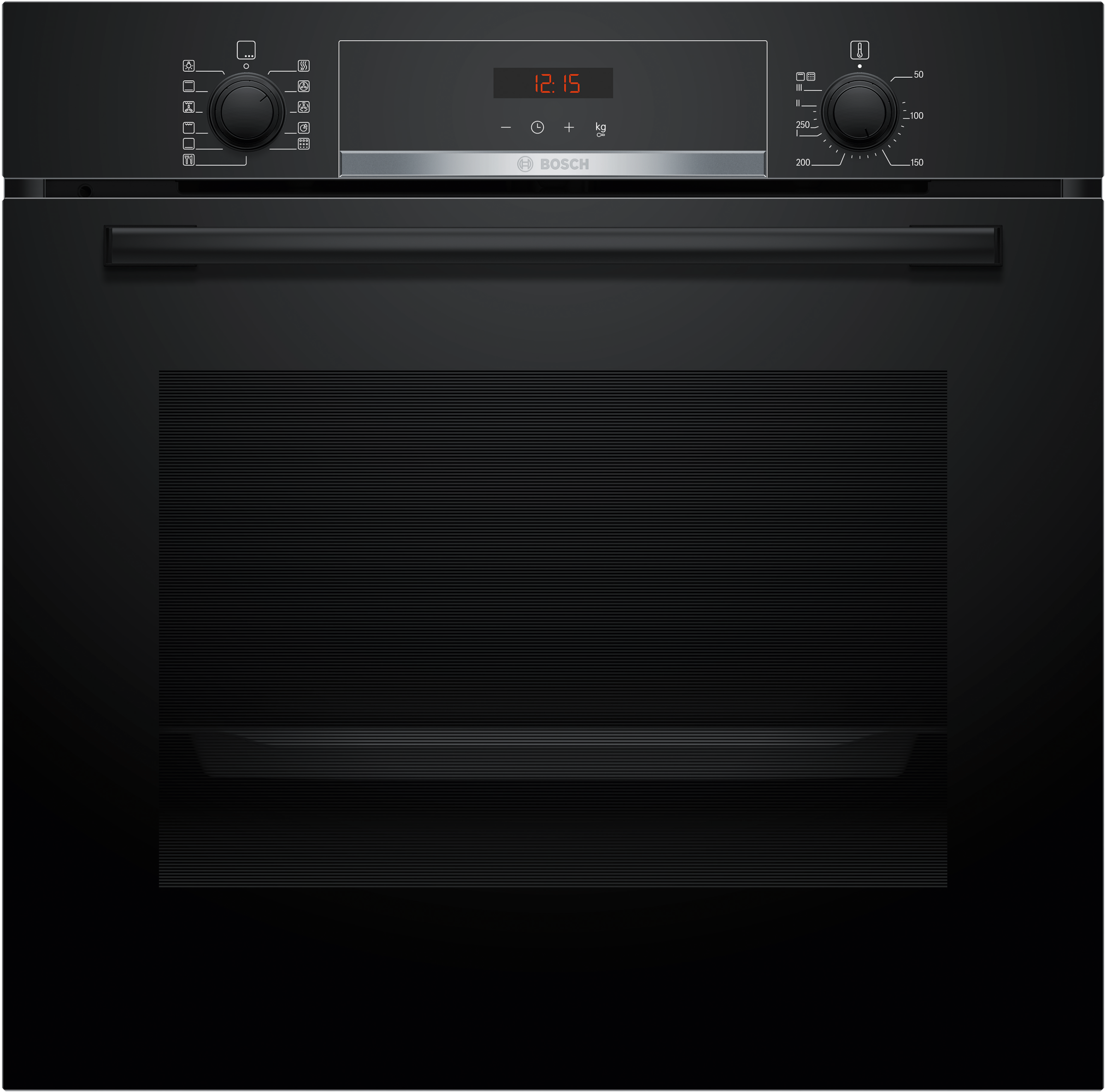 BOSCH Pyrolyse Backofen "HBA574BB3", B:59,4cm H:59,5cm T:54,8cm, schwarz, Backöfen, Perfekte Ergebnisse durch 10 voreingestellte Programme & Pyrolyse