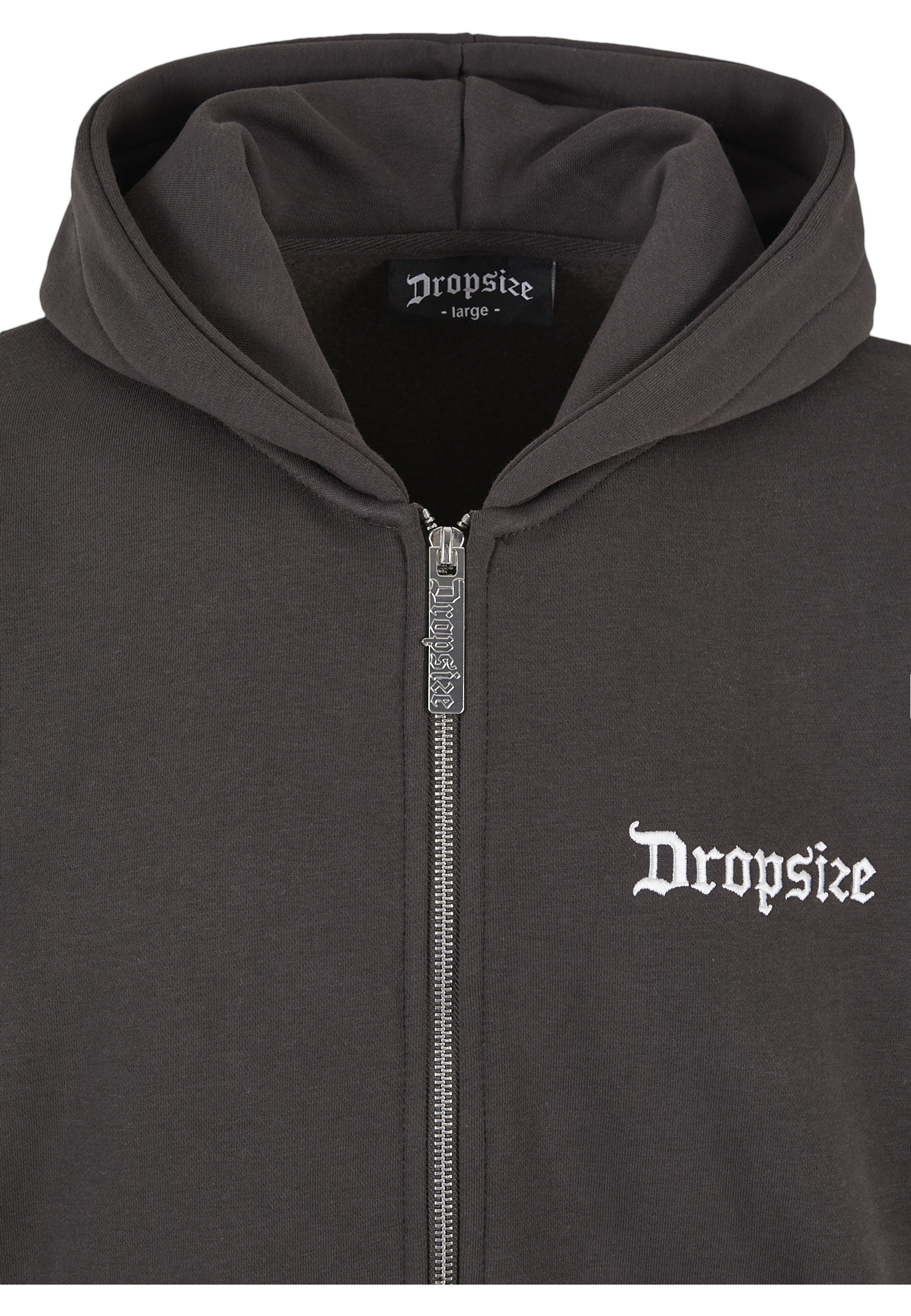 Dropsize Kapuzensweatshirt »Dropsize Herren Super Heavy Oversize Blank Zip Hoodie«, 1

