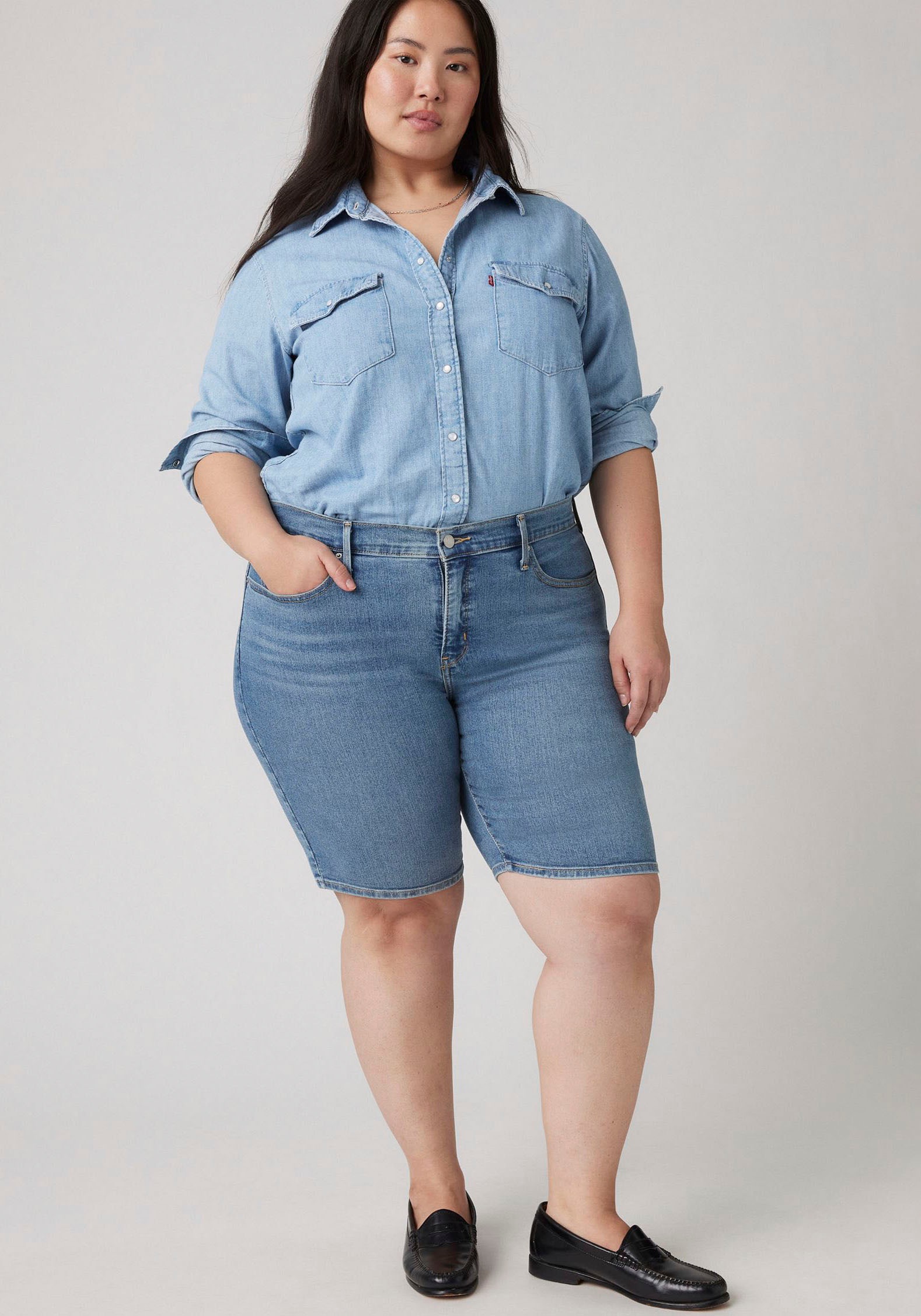 Levis Plus Shorts "PL SHAPING BERMUDA DA" Sommerhose im Five-Pocket Style günstig online kaufen