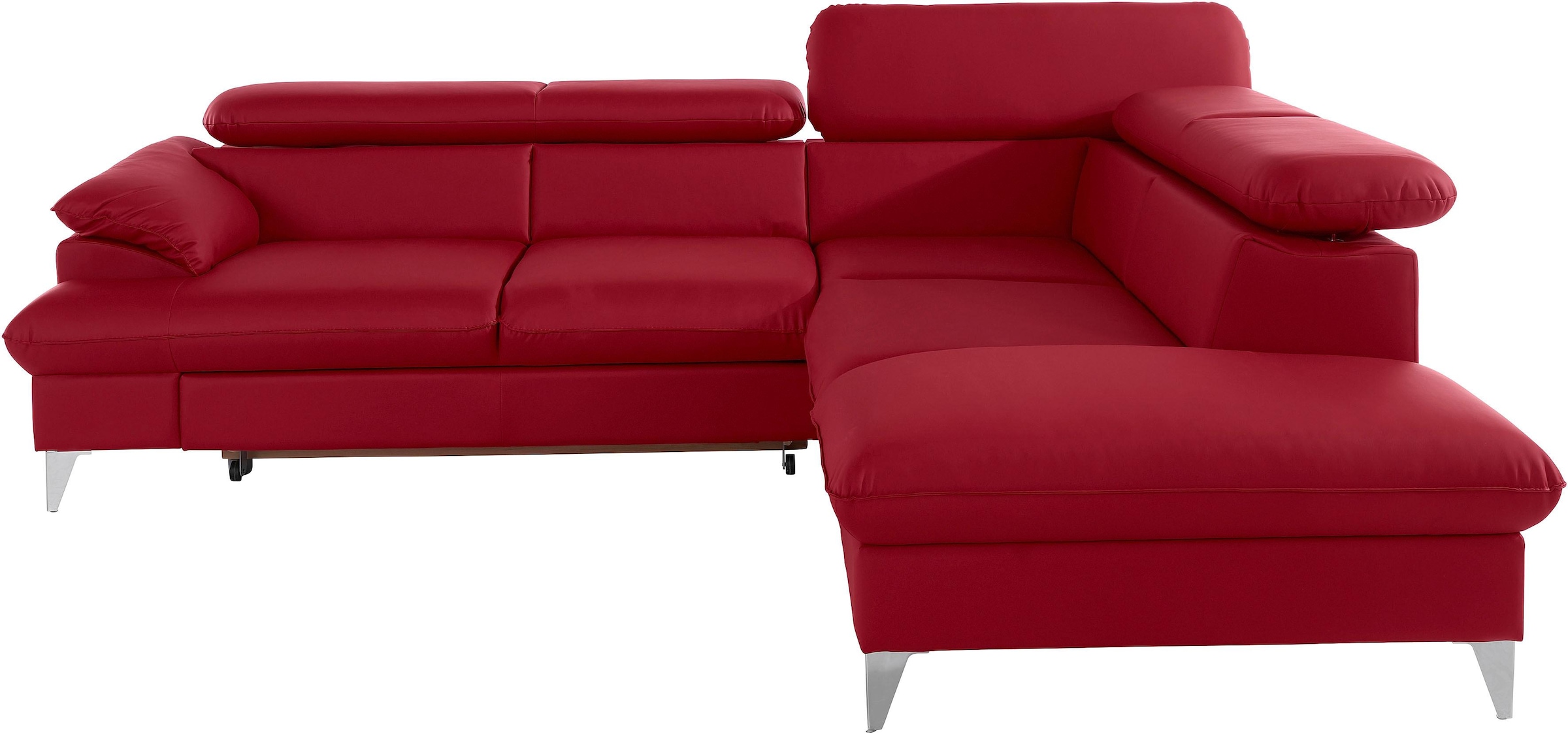 COTTA Ecksofa »Caluso L-Form«, mit Kopfteilverstellung, wahlweise mit Bettfunktion & Bettkasten