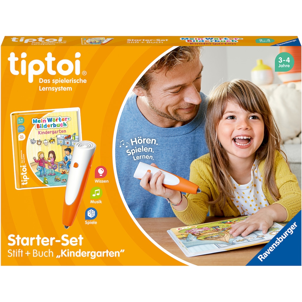 Ravensburger Spiel »tiptoi® Starter-Set: Stift und Wörter-Bilderbuch Kindergarten«