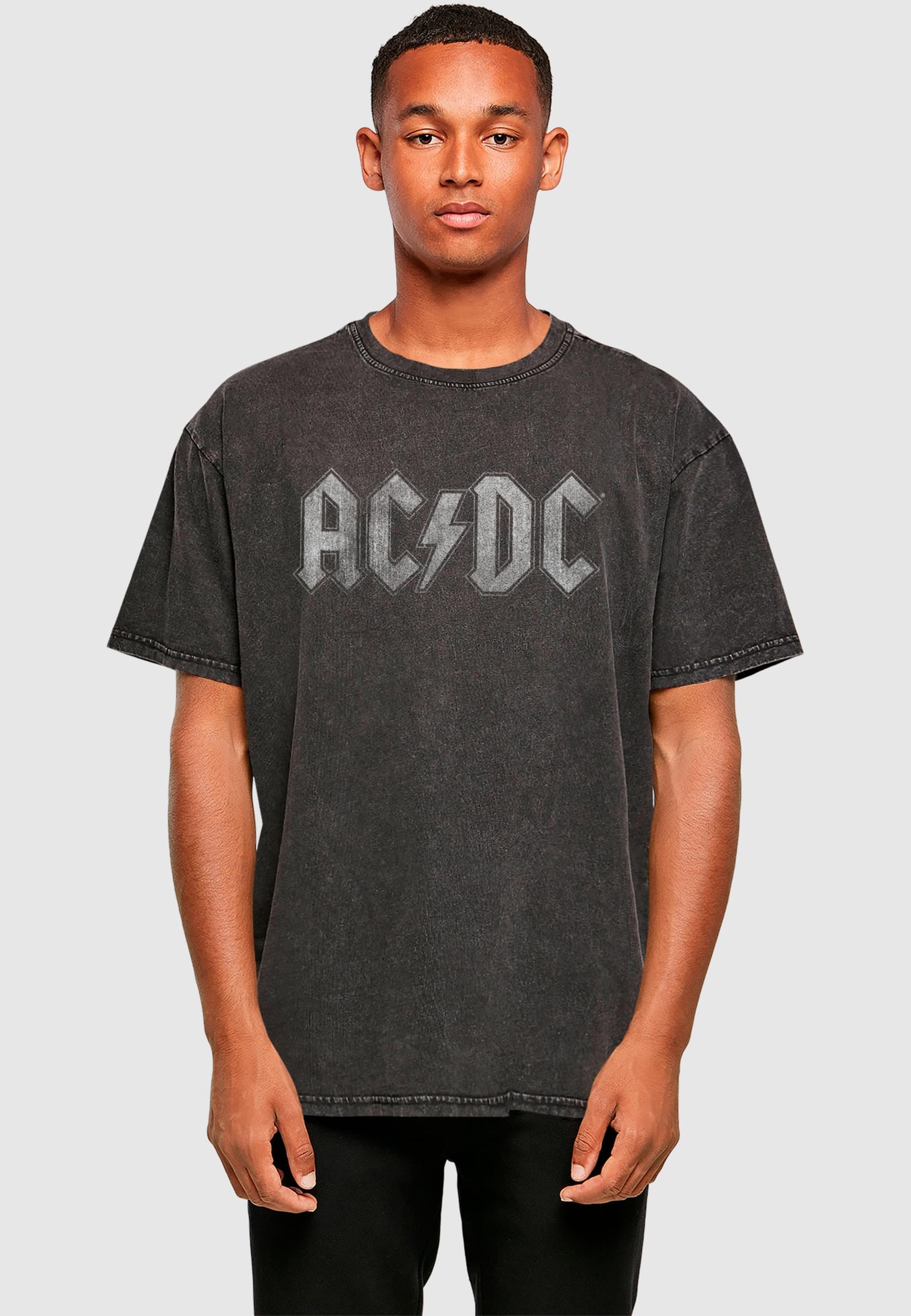 Merchcode T-Shirt »Merchcode Herren ACDC - Logo Acid Washed Oversize Tee«, (1 tlg.)