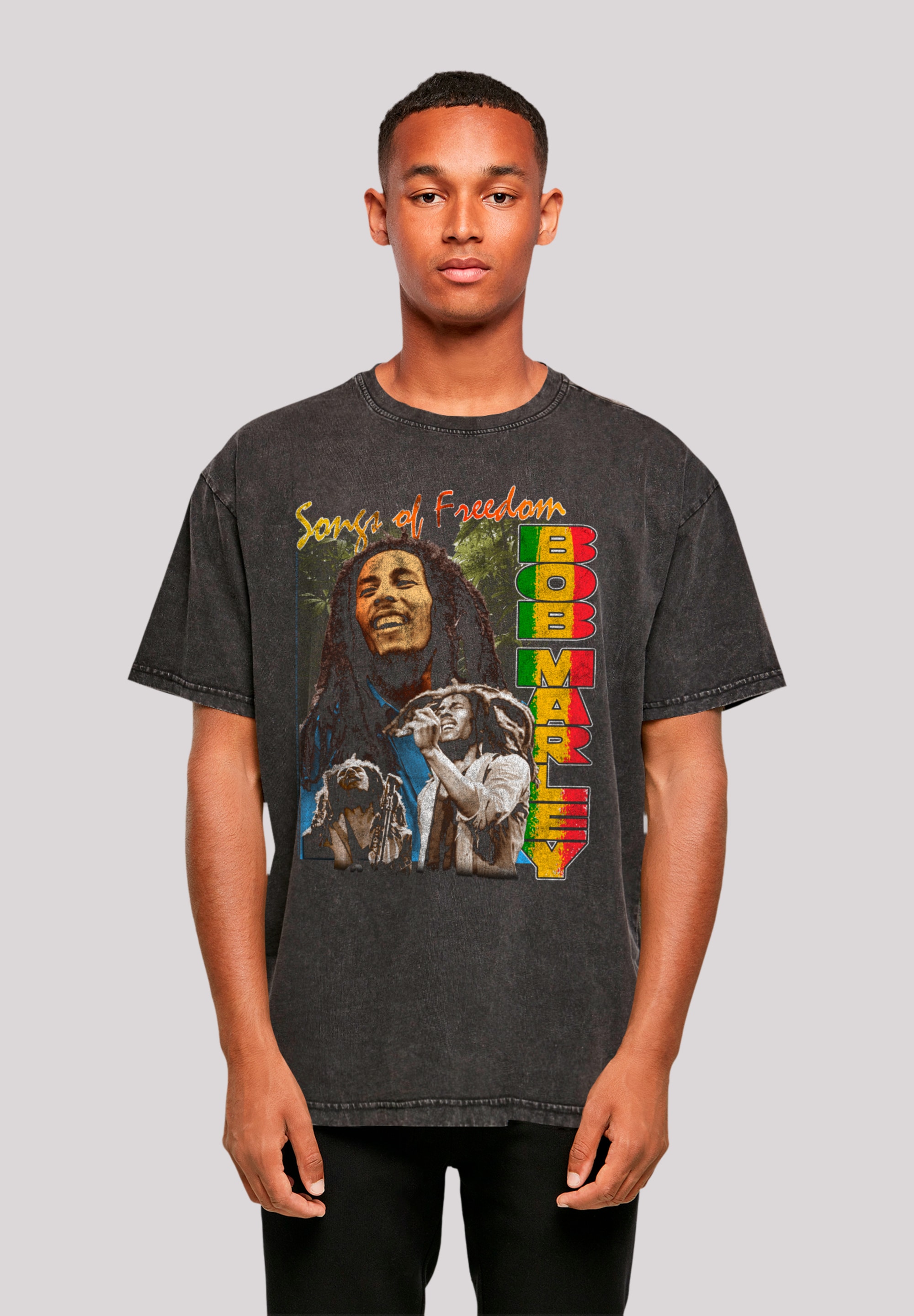 F4NT4STIC T-Shirt "Bob Marley Freedom Vintage Reggae Music", Premium Qualit günstig online kaufen
