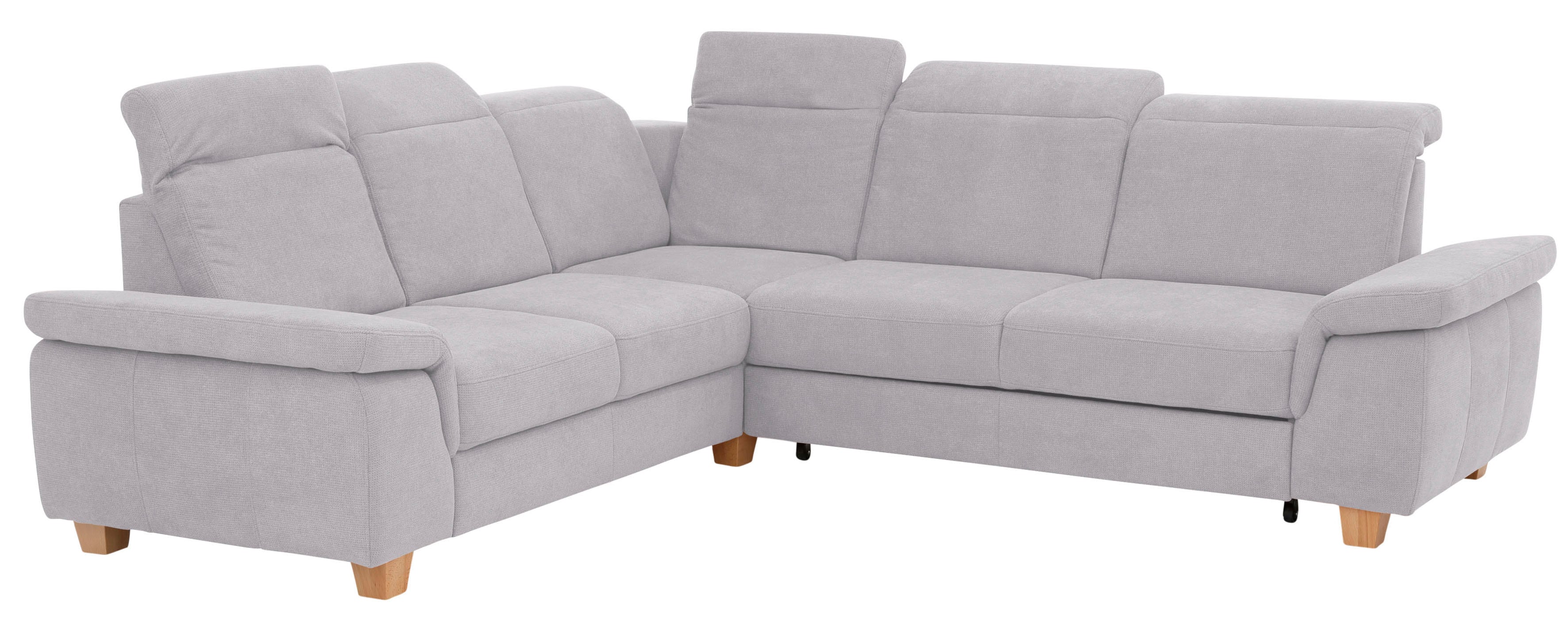 Home affaire Ecksofa "Dalia L-Form" mit Federkernpolsterung, wahlweise mit Schlaffunktion, Bettkasten