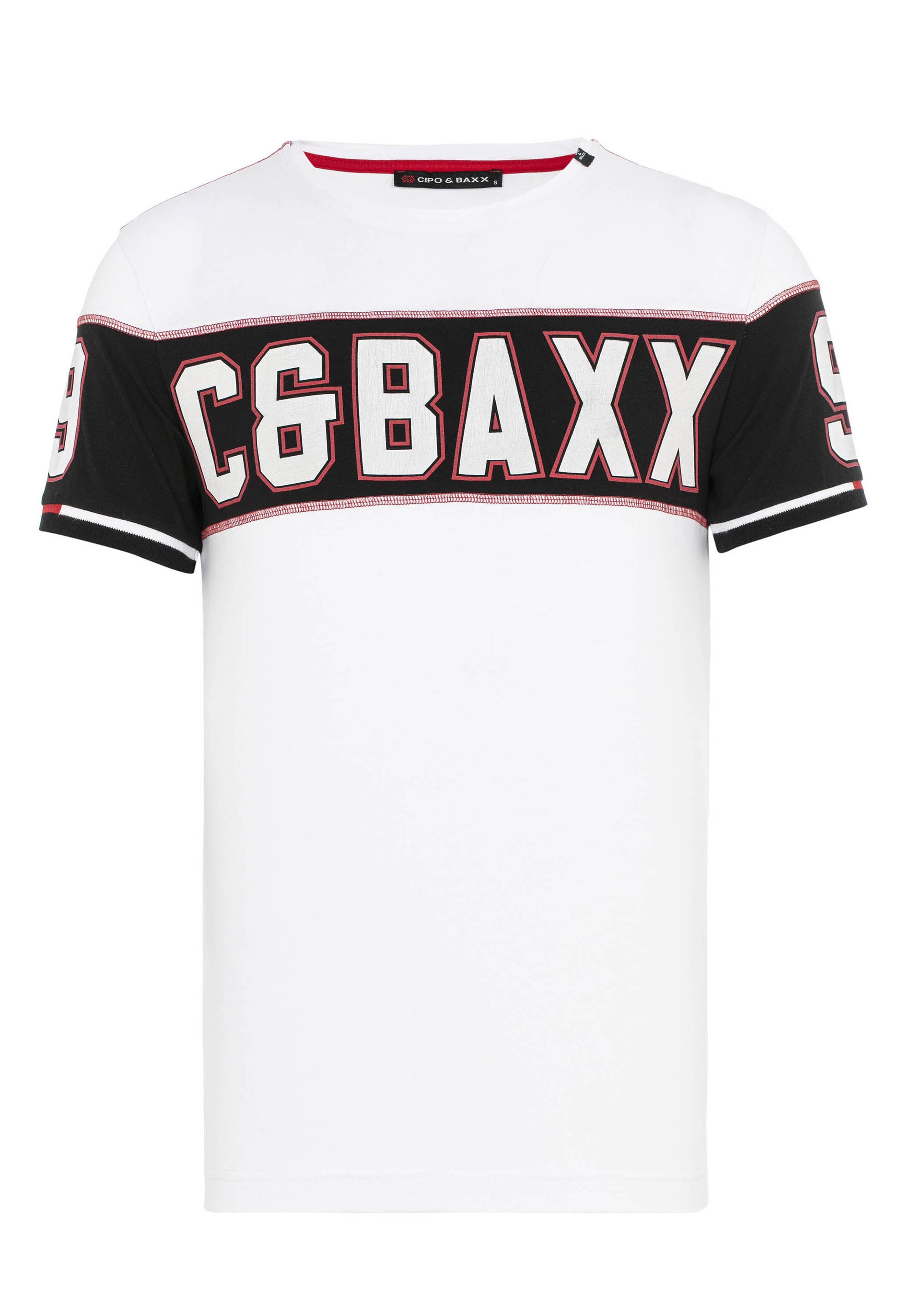 Cipo & Baxx T-Shirt "T-Shirt", modischer Markenprint als Highlight günstig online kaufen