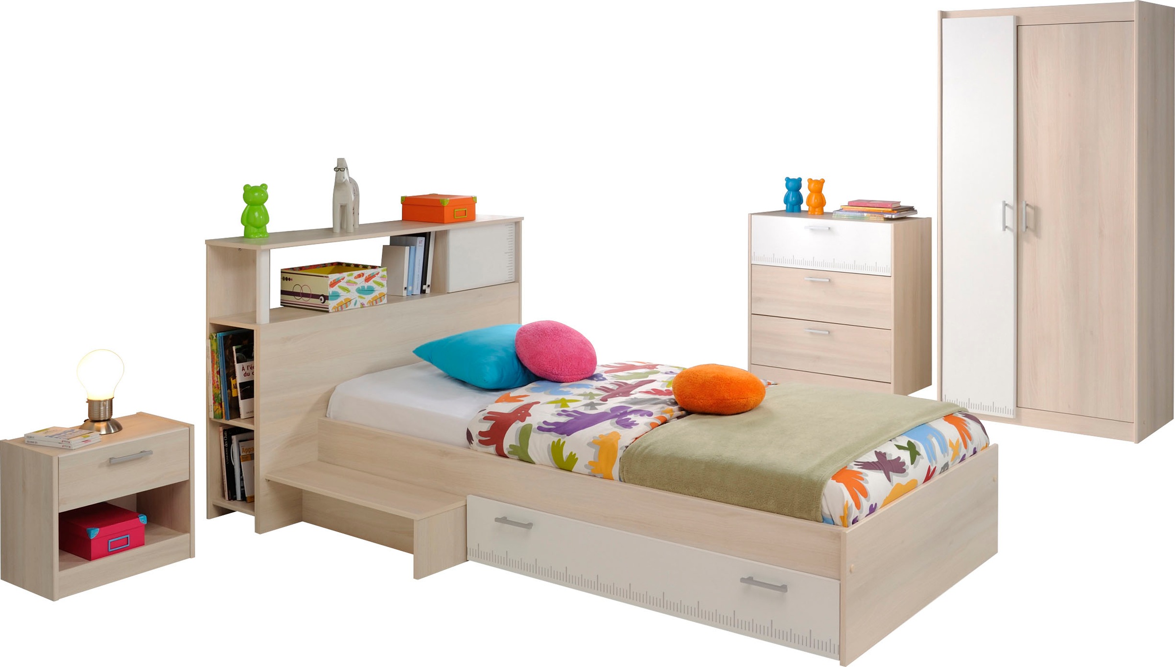 Parisot Jugendzimmer-Set "Charly 16" Set, mit Anstellregal, Nachttisch, Kle günstig online kaufen