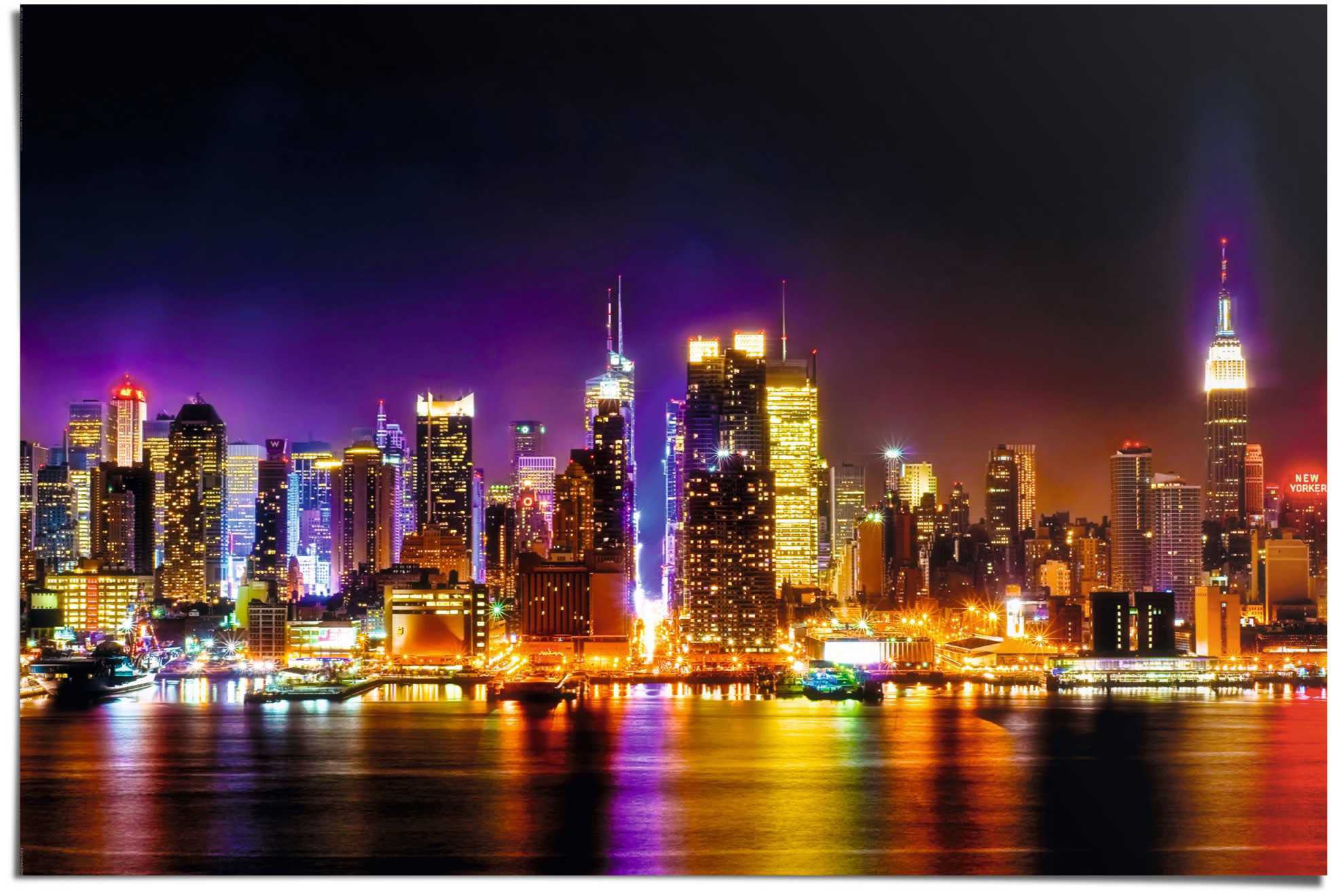 Reinders Poster "Manhattan Skyline Reflektionen" 1 Stk. tlg. günstig online kaufen