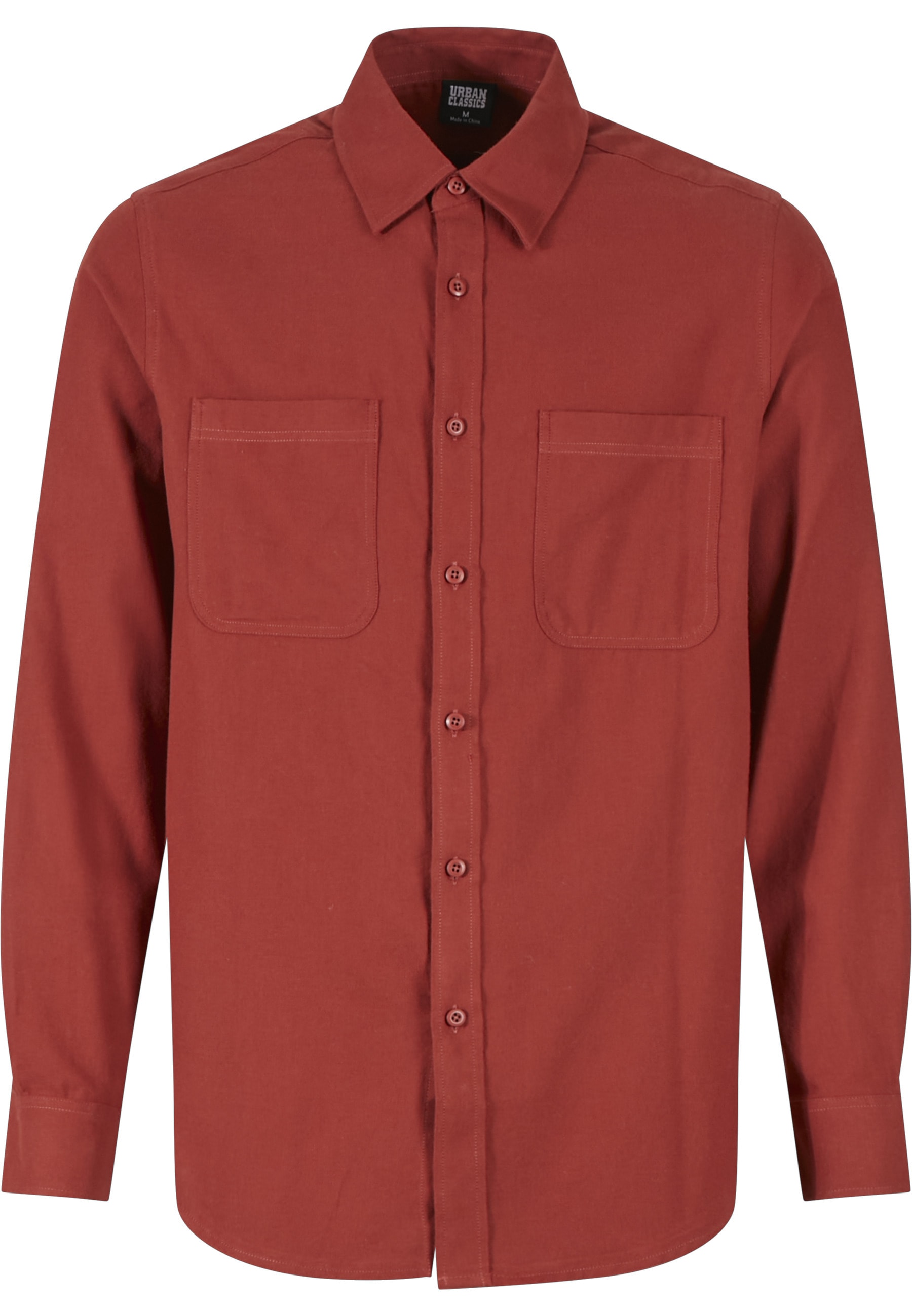 URBAN CLASSICS Langarm-Poloshirt "Urban Classics Herren Flanell Shirt" 1 St günstig online kaufen