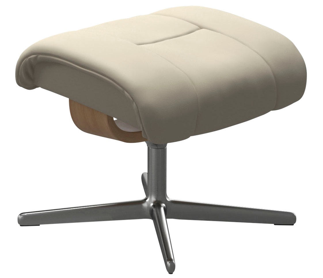 Thumbnail - Stressless Fußhocker "Reno", mit Cross Base, Größe S, M & L, Holzakzent Eiche