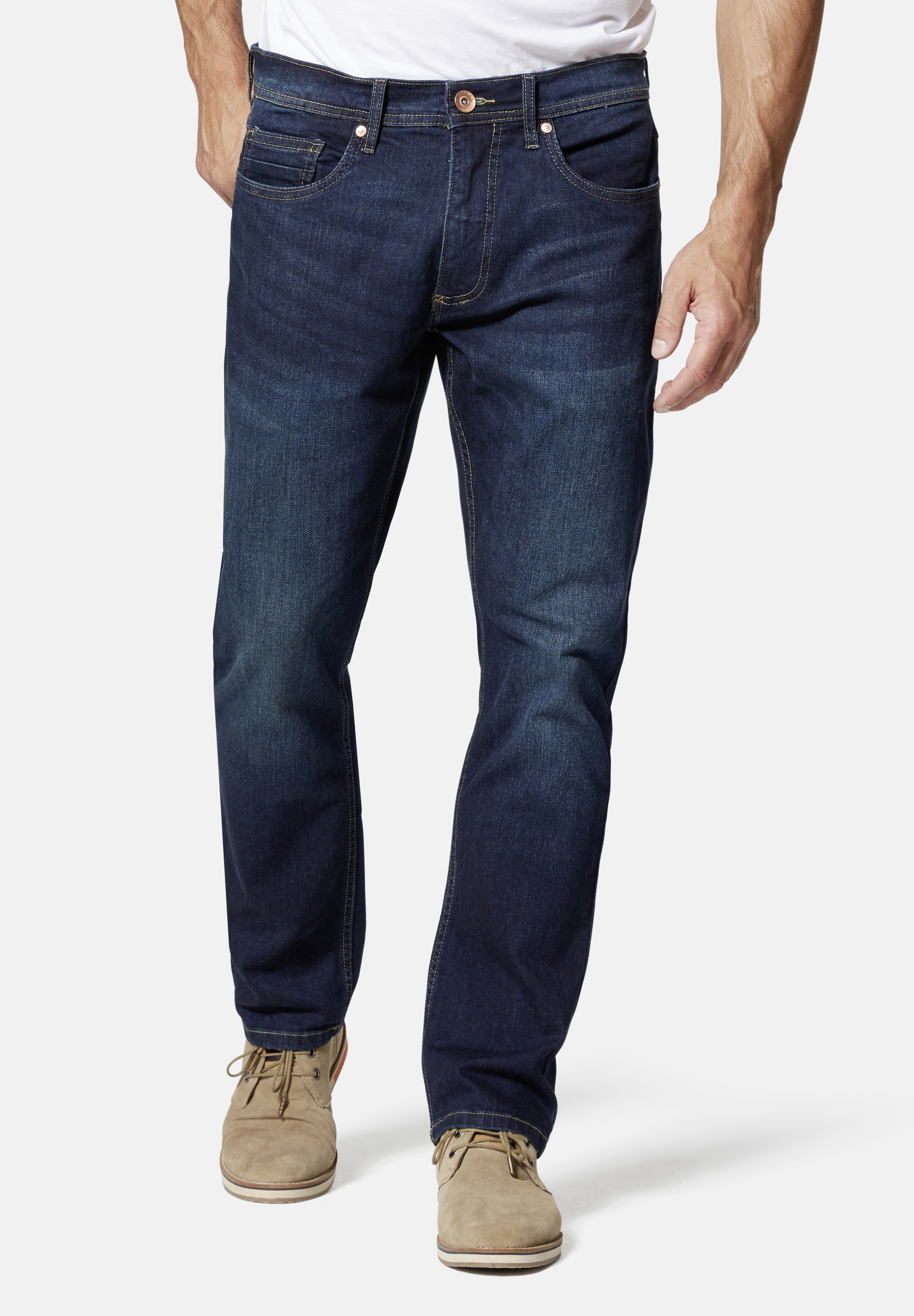 Stooker Men 5-Pocket-Jeans "Glendale Denim Slim Straight Fit Jeans" Slim St günstig online kaufen
