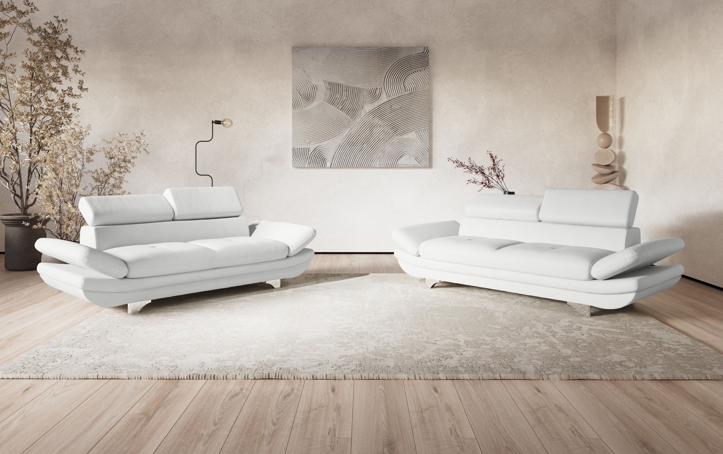 COTTA 2-Sitzer "Enterprise", Big-Sofa, mit Armteilverstellung & Kopfteilver günstig online kaufen