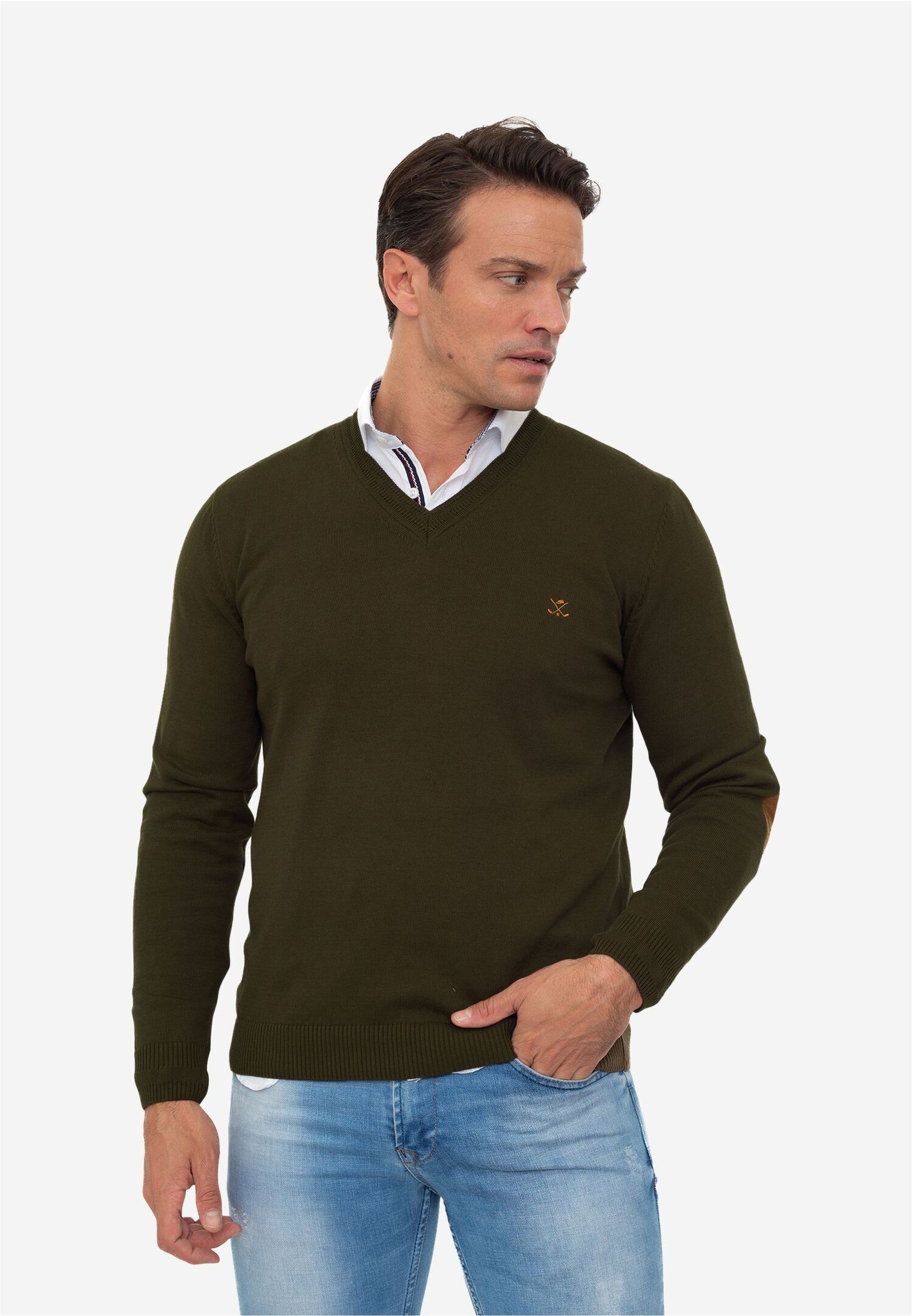 SIR RAYMOND TAILOR Strickpullover "Los Angeles", 1 Stk. mit klassischem V-A günstig online kaufen