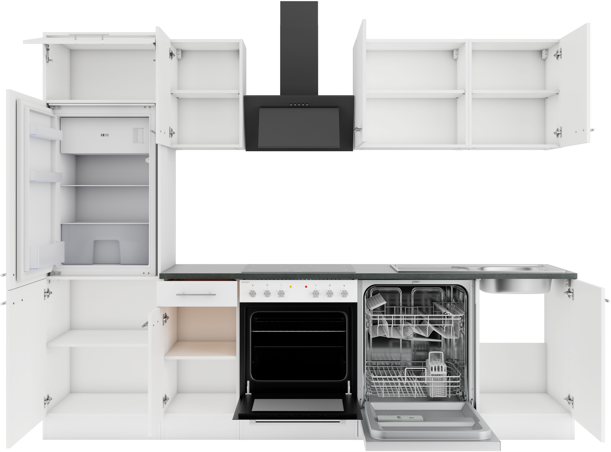OPTIFIT Küche »Bella«, Breite 270 cm, wahlweise mit E-Geräten