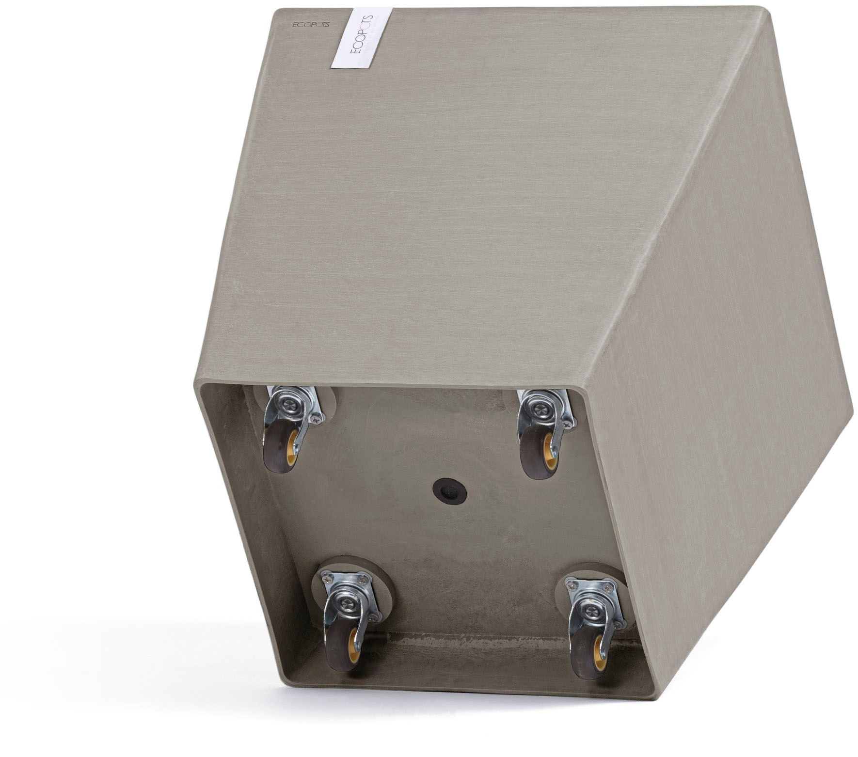 ECOPOTS Blumentopf »Rotterdam mit Rollen 50 Taupe« für innen und außen: frostsicher, bruchsicher und lichtbeständig