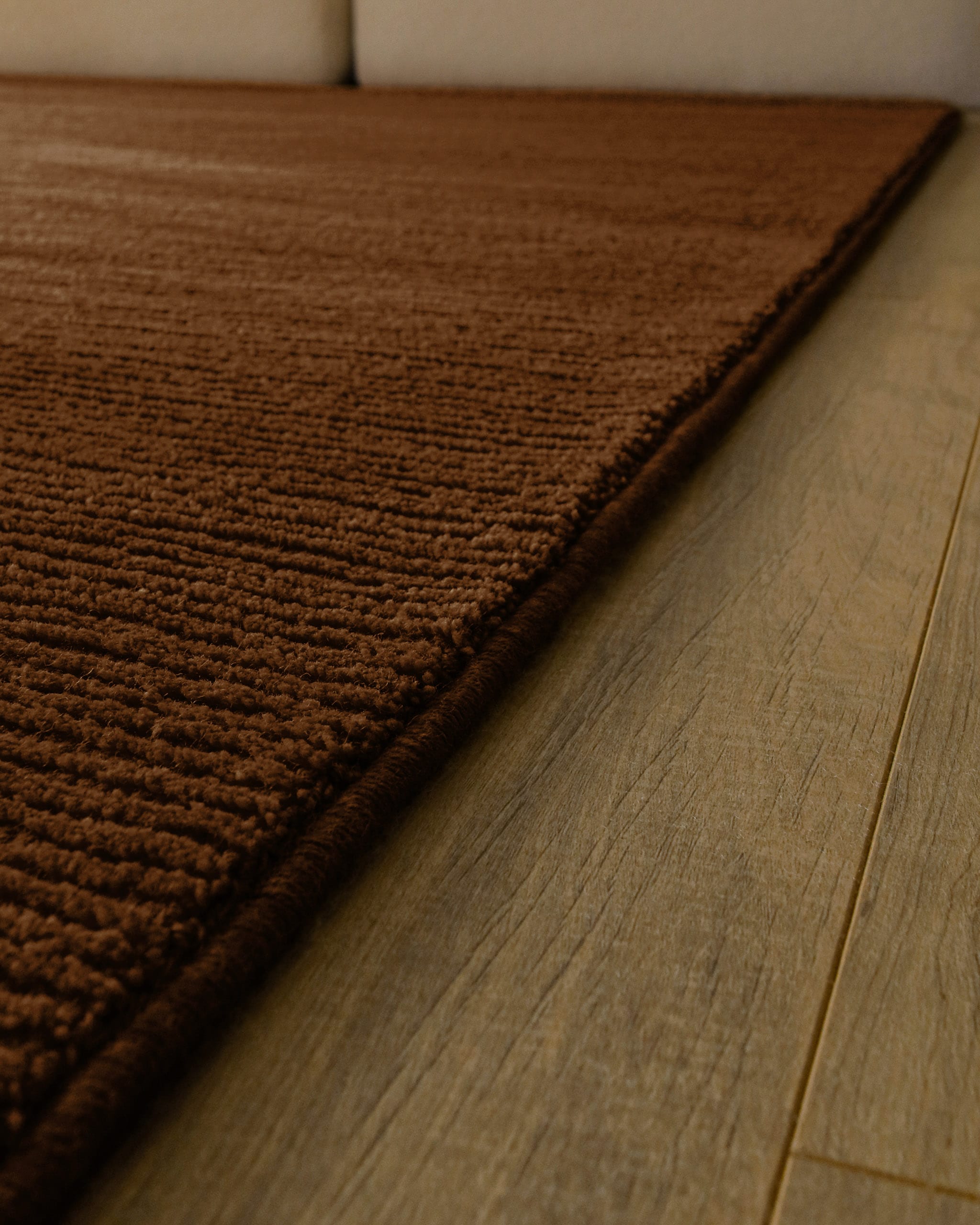 Wecon home Teppich »Castello ONE« rechteckig 7 mm Höhe Schurwolle, Kurzflor mit Hoch-Tief-Effekt, Wohnzimmer, Streifenmuster