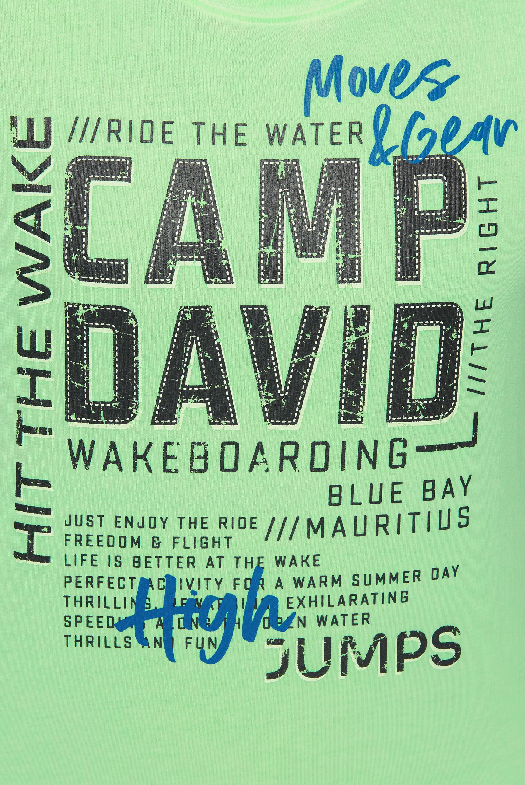 CAMP DAVID Rundhalsshirt, aus Baumwolle