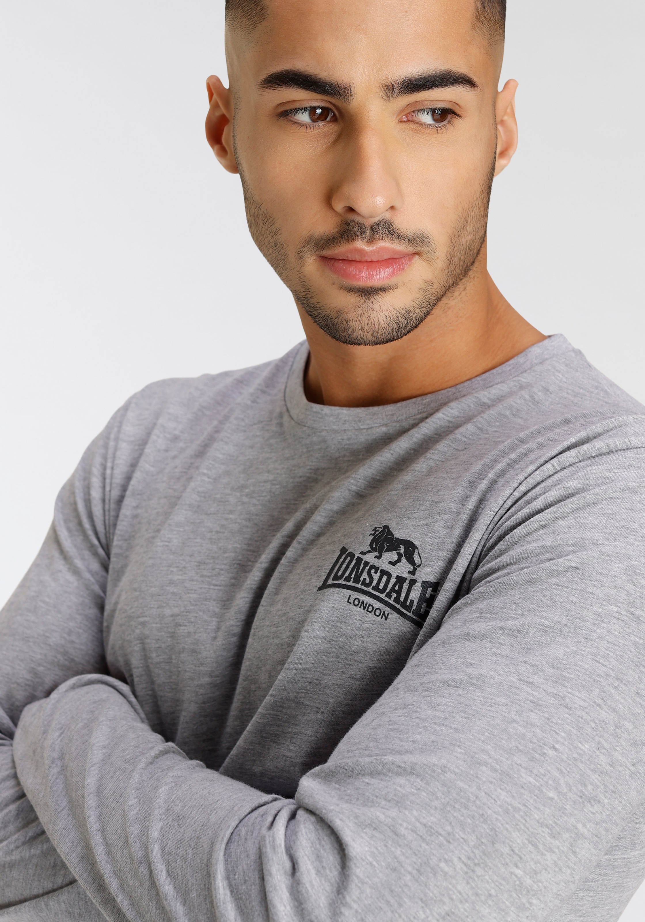 Lonsdale Langarmshirt, (Packung, 2 tlg., 2er-Pack)