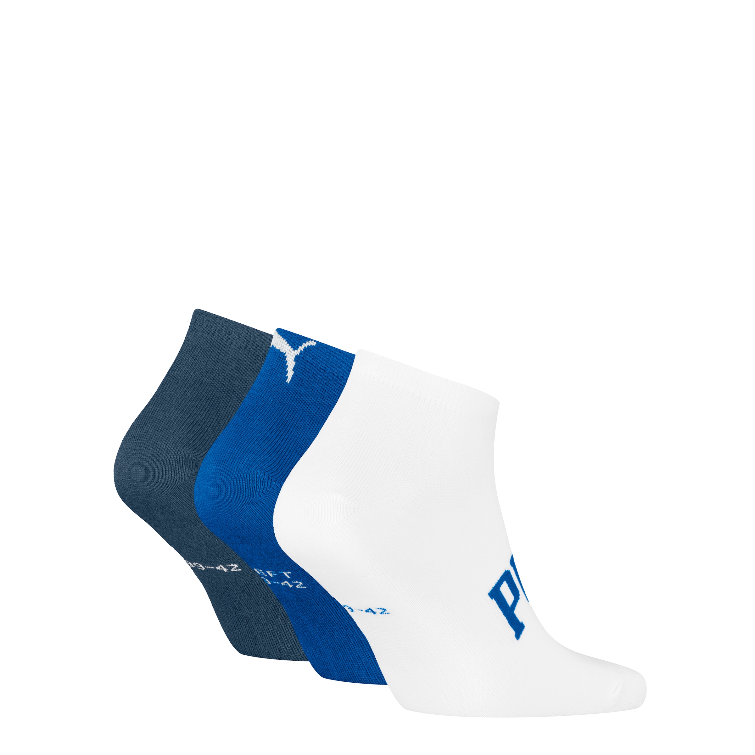 PUMA Sneakersocken, (3 Paar, 3er Pack), mit verstärkter Ferse und Zehenbereich