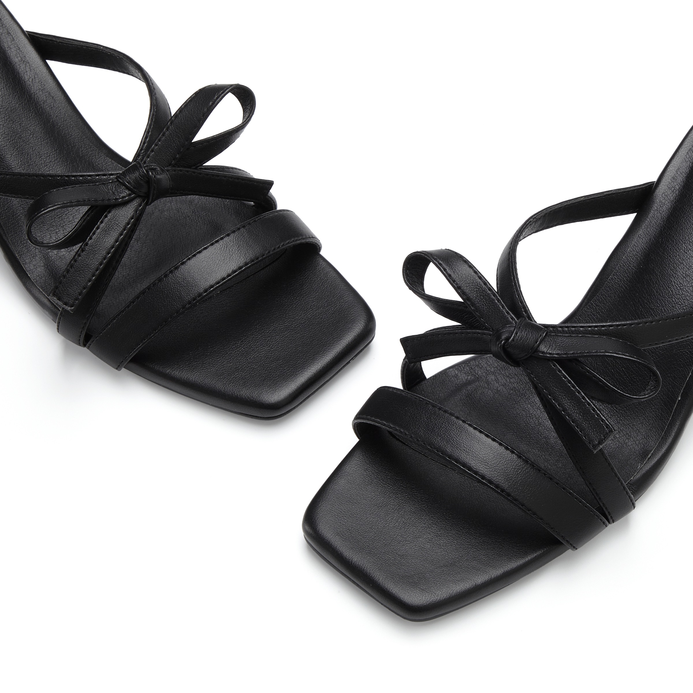 Thumbnail - LSCN by LASCANA Pantolette Mule, Sandale, offener Schuh, in Karree-Form mit Kitten-Heel