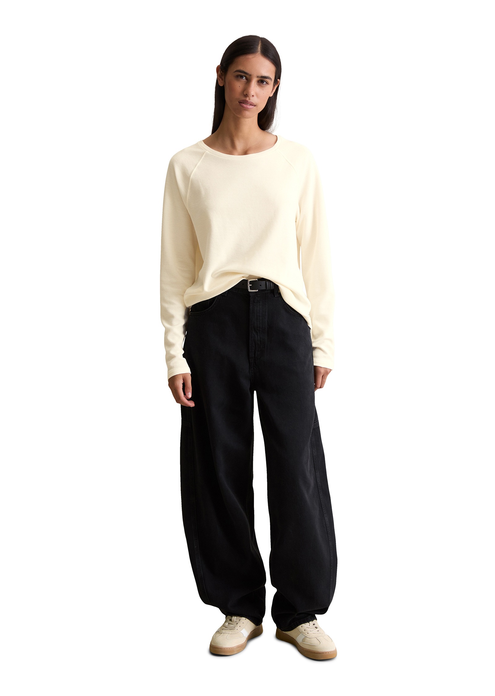 Marc O'Polo DENIM Langarmshirt »aus weichem Waffle-Jersey«