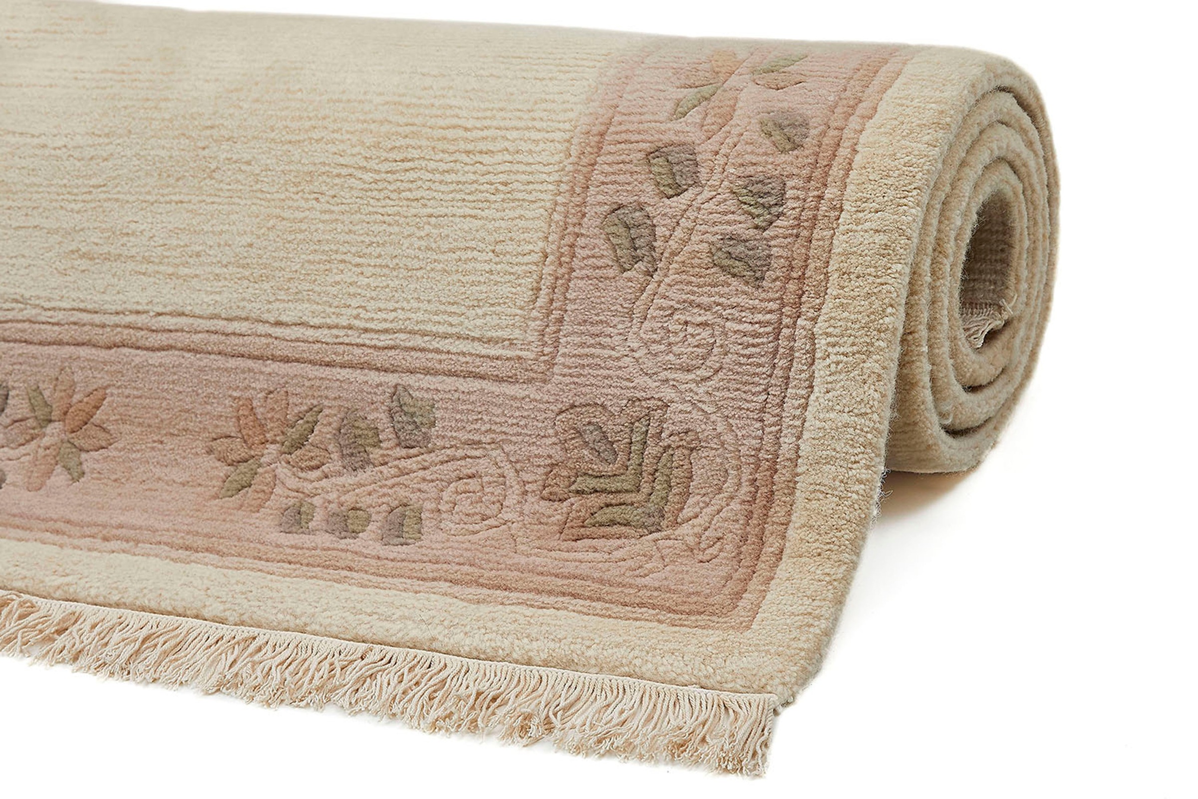LUXOR living Wollteppich »Adour«, rechteckig, 18 mm Höhe, reine Wolle, handgeknüpft, mit Bordüre und Fransen, Wohnzimmer