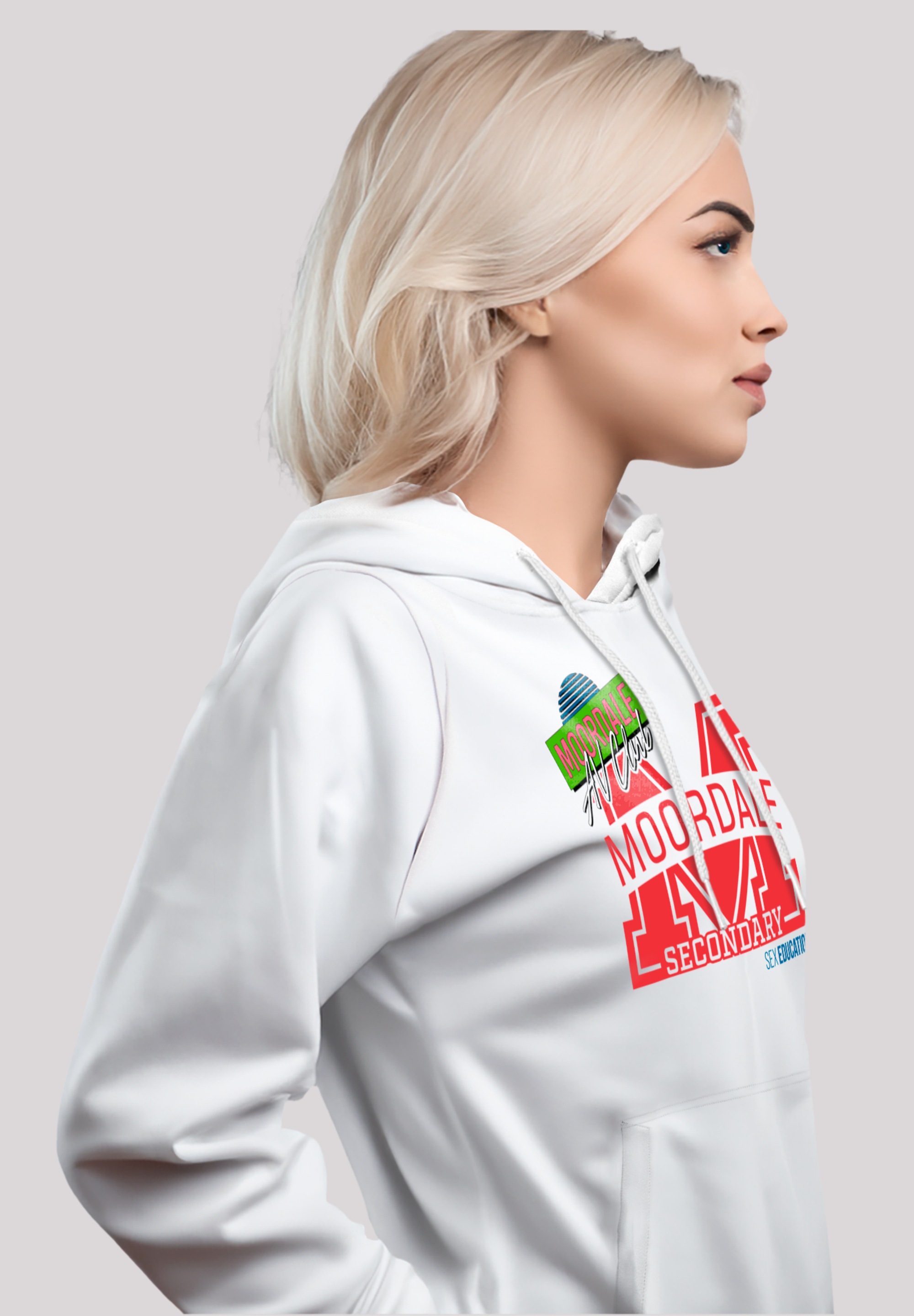 F4NT4STIC Kapuzenpullover »Sex Education Moordale M Collage Netflix TV Series«, Premium Qualität